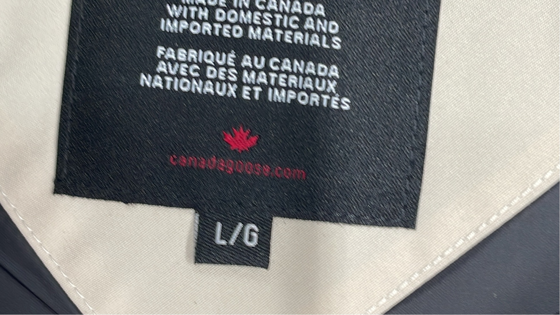 Canada Goose Grey Puffer Vest with Logo Patch