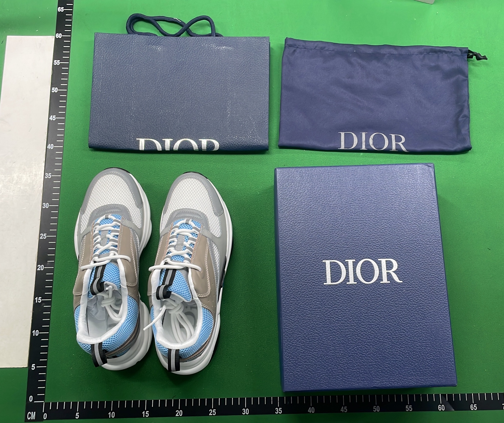 Dior B23 High-Top Sneakers Gold White