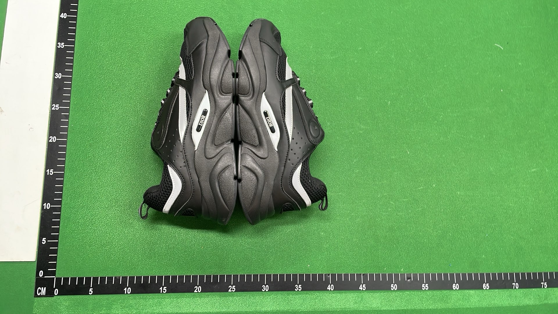 Dior Men's Sneakers - Black, White & Gray Sporty Fashion Shoes