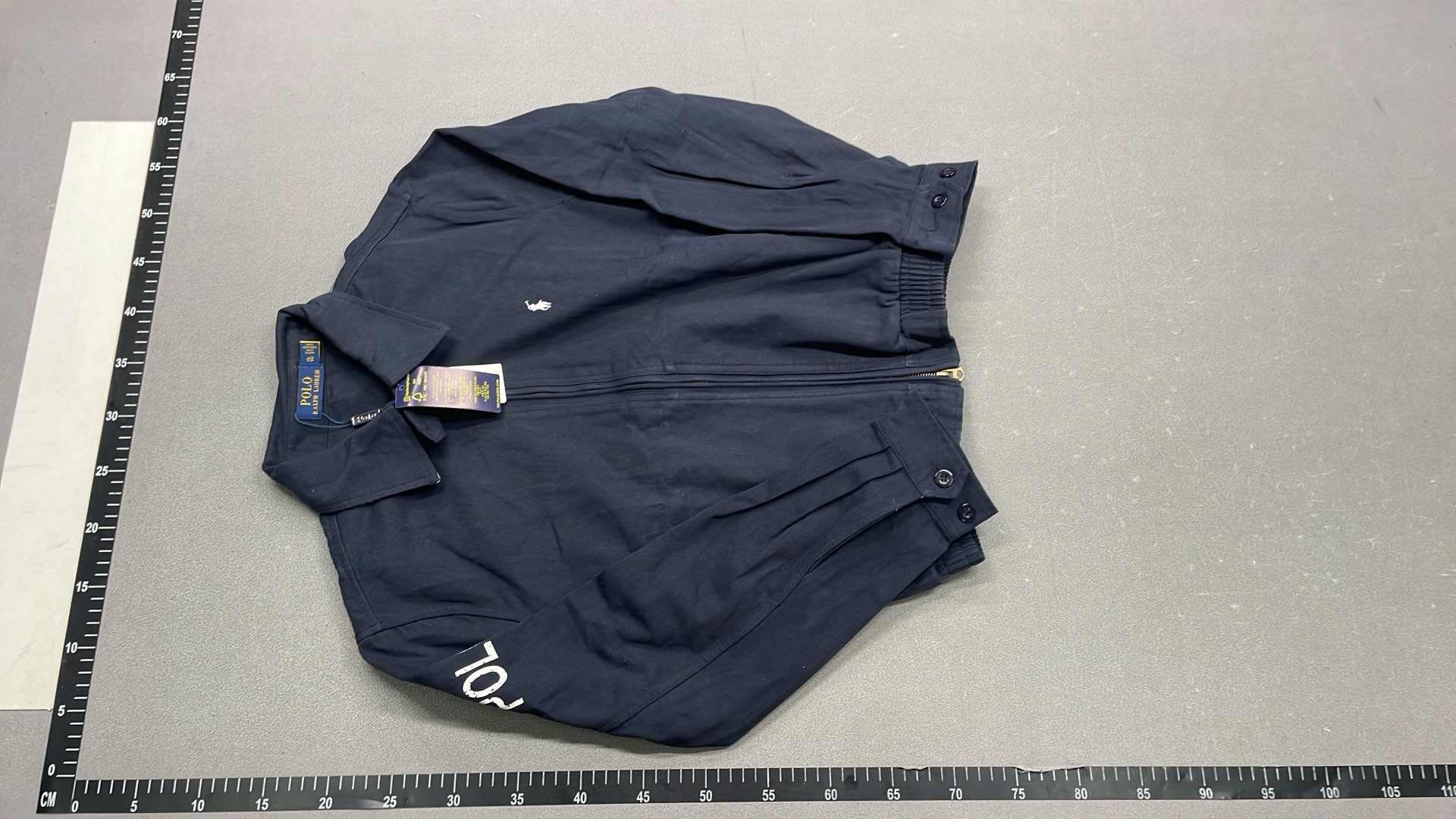 Polo Ralph Lauren Beige Bomber Jacket with Logo