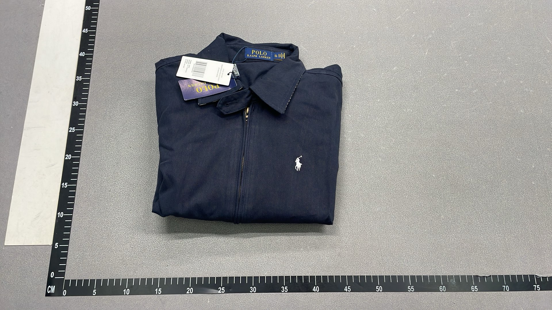 Polo Ralph Lauren Beige Bomber Jacket with Logo