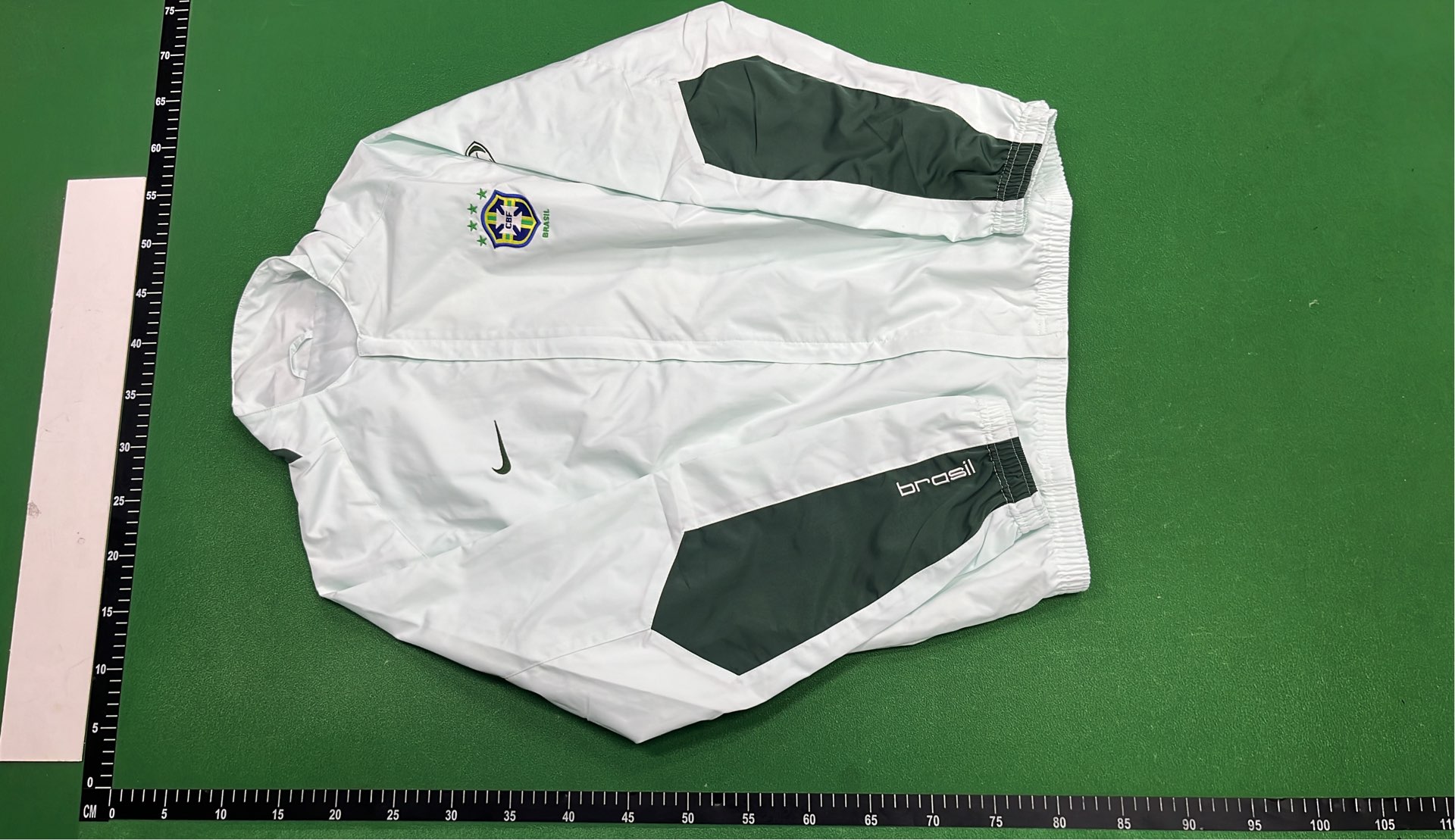 White Green Track Suit Set for Men