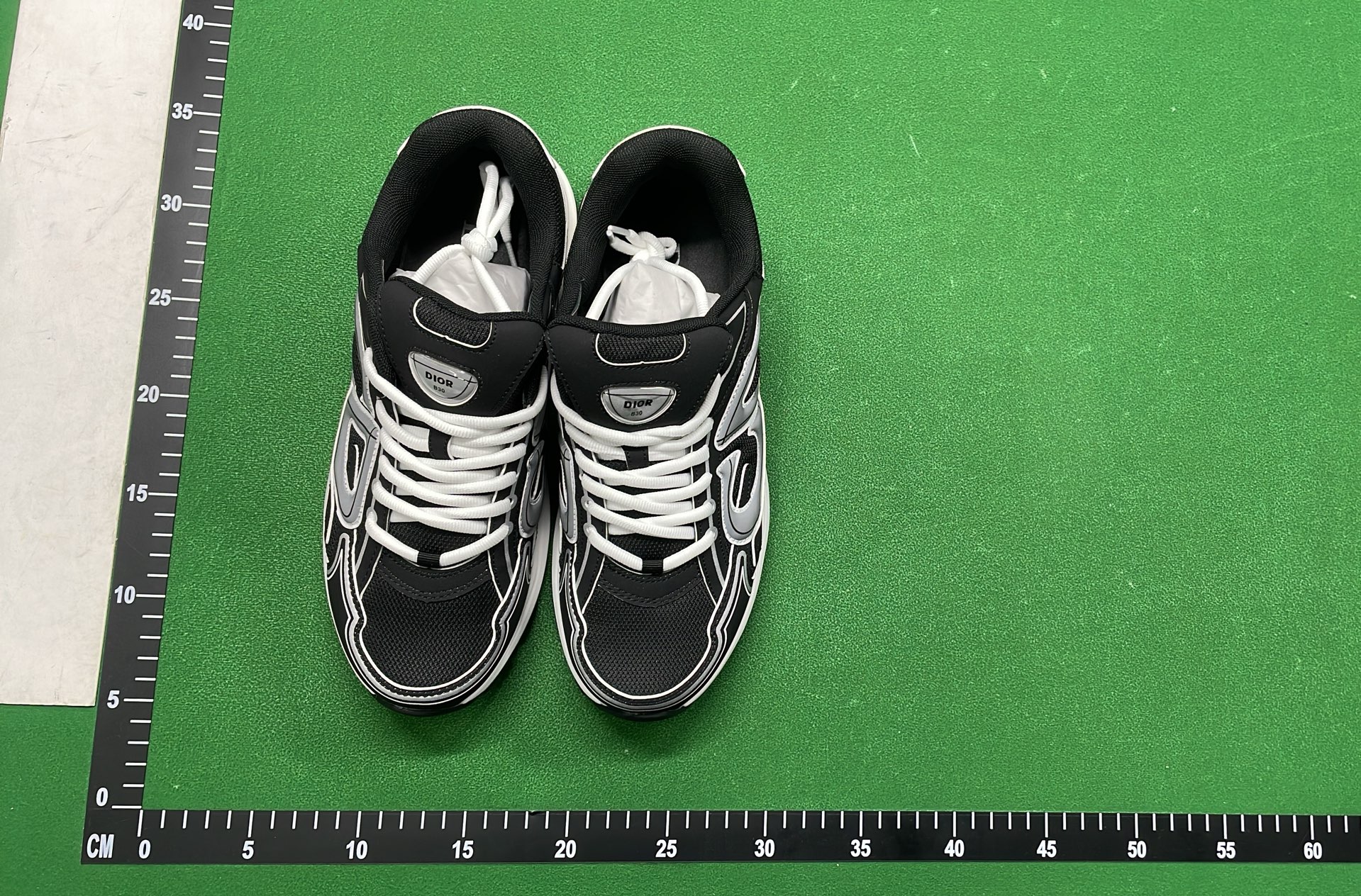 Dior White and Black Sneakers with CD Logo Design