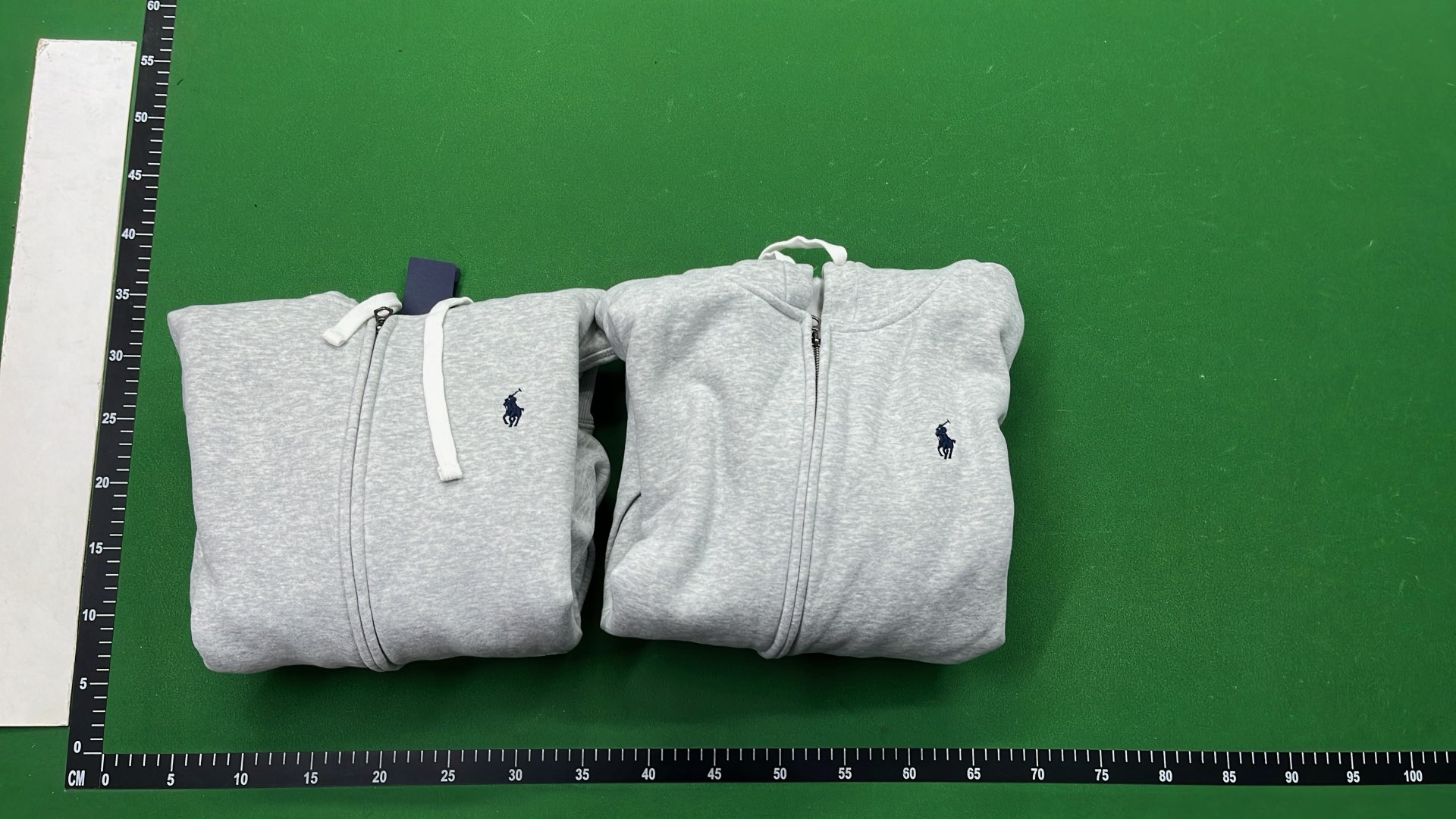 Gray Zip-Up Hoodie with Front Pocket
