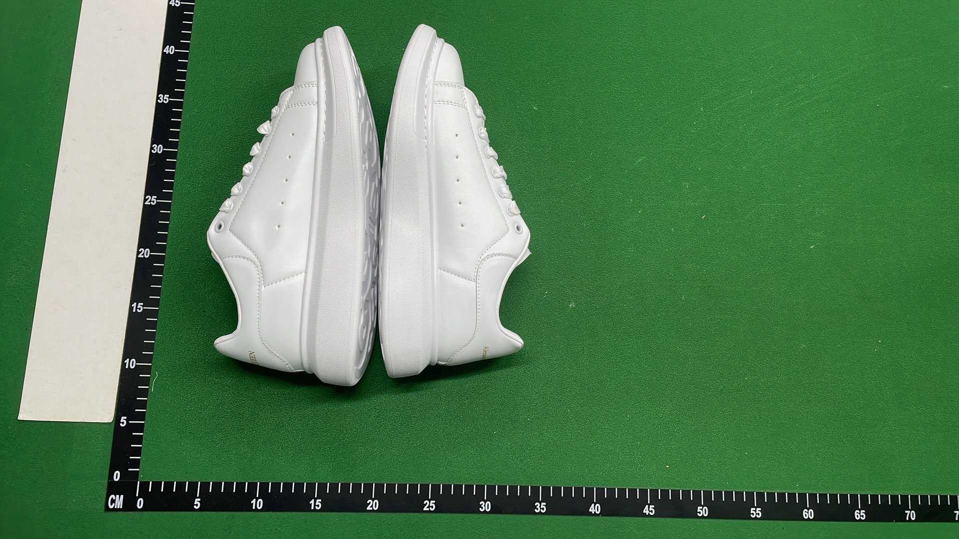 Alexander McQueen White Leather Sneakers with Colorful Accents