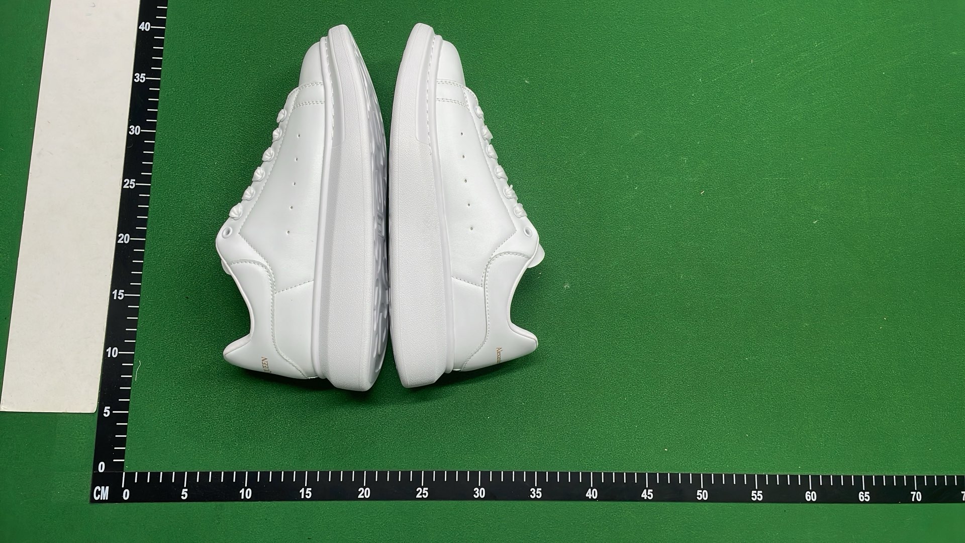 Alexander McQueen White Leather Sneakers with Colorful Accents