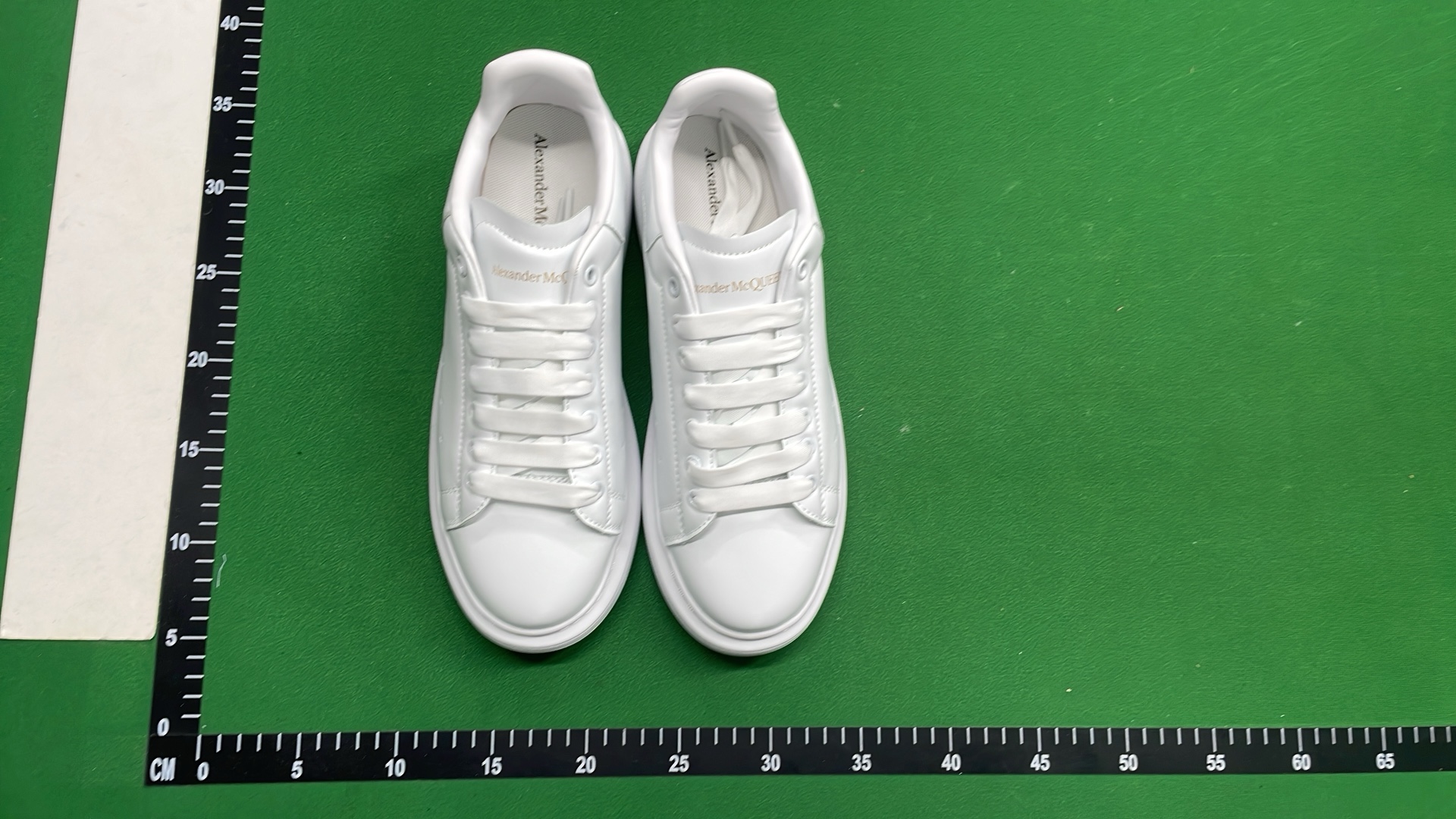 Alexander McQueen White Leather Sneakers with Colorful Accents