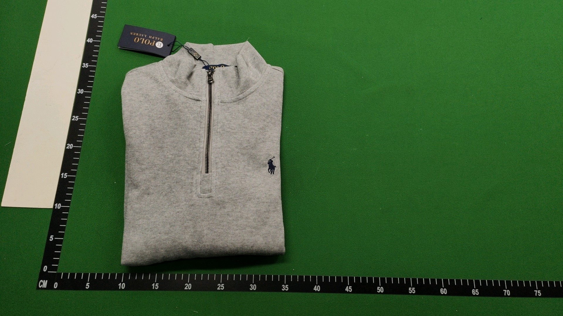 Polo Ralph Lauren Navy Blue Full-Zip Jacket with Red Pony Logo