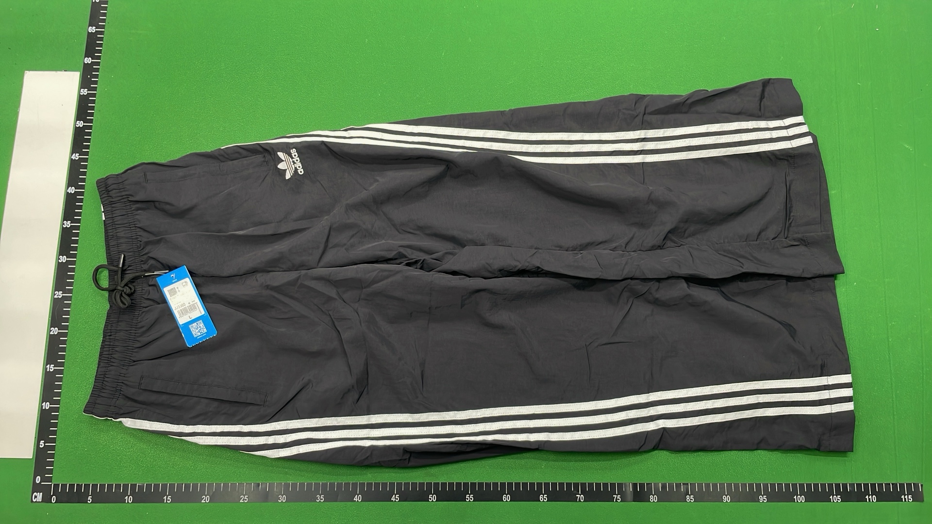 Adidas Black Track Jacket with White Stripes