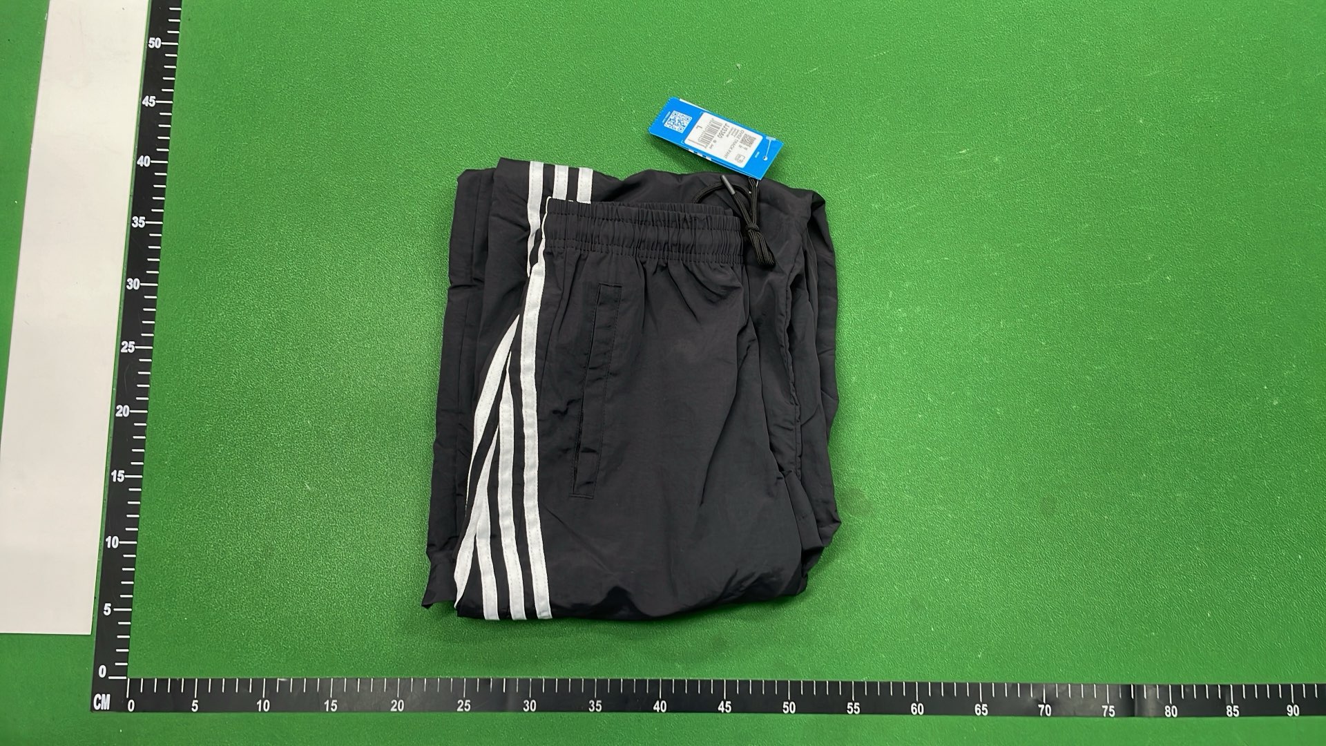 Adidas Black Track Jacket with White Stripes