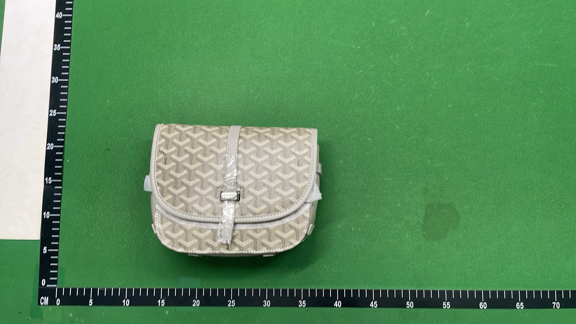 MCM Visetos Shoulder Bag in Gray Monogram Pattern