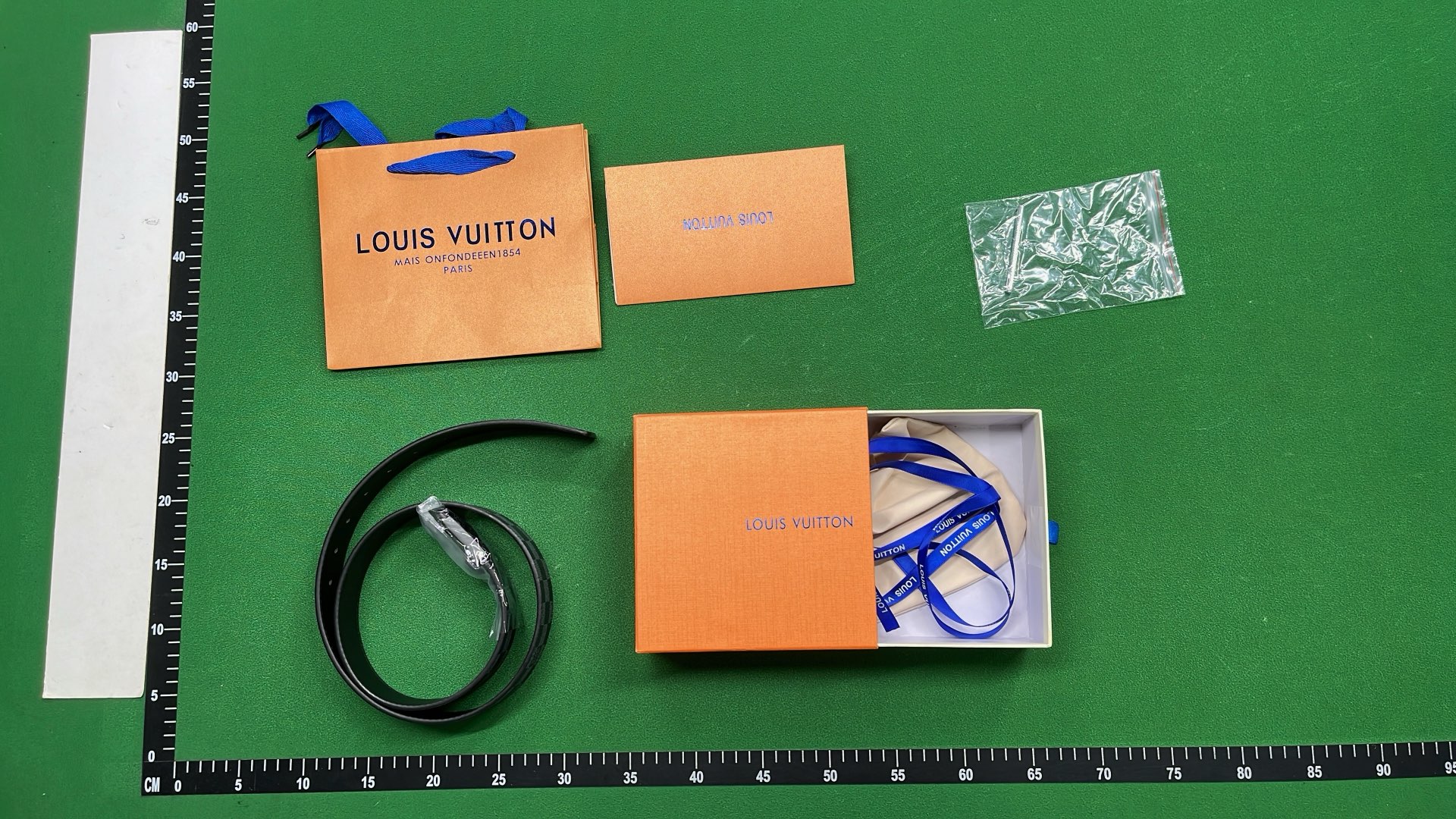 LV Holographic Belt with Monogram Pattern