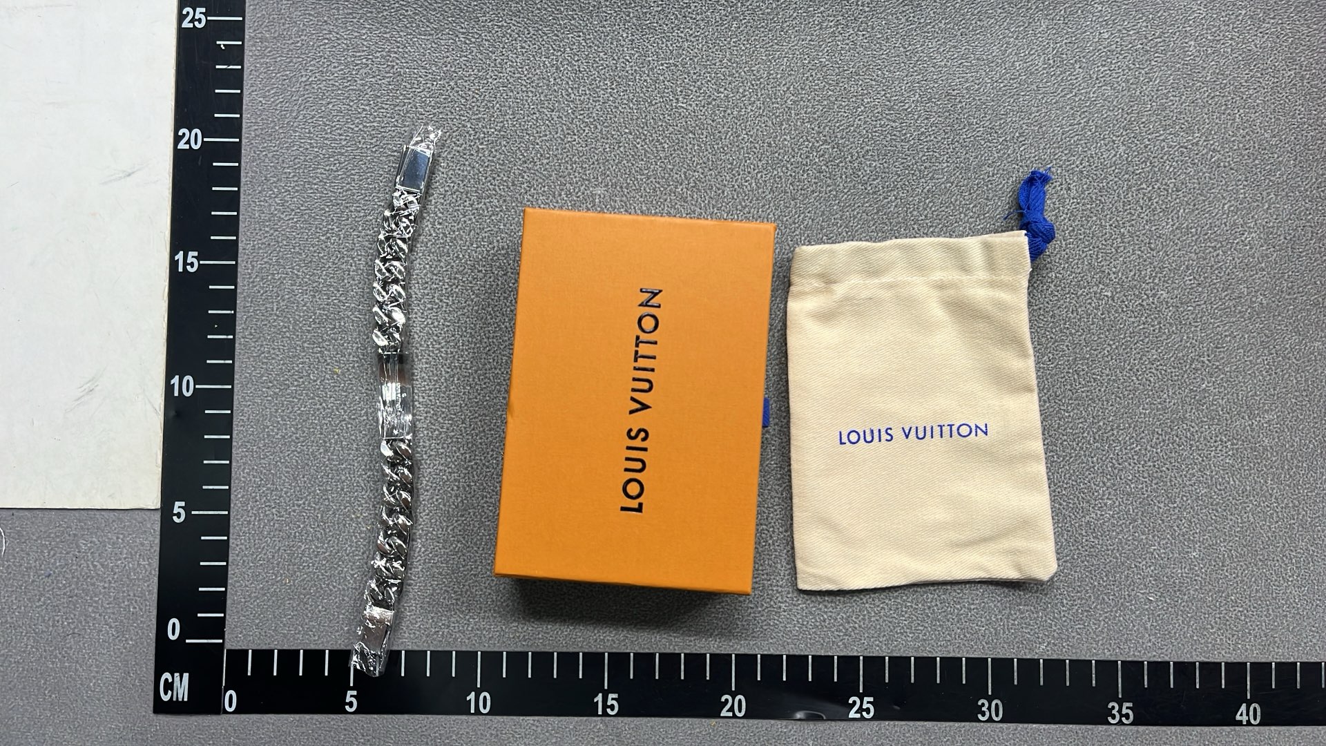 Louis Vuitton Chain Bracelet with Monogram Motif