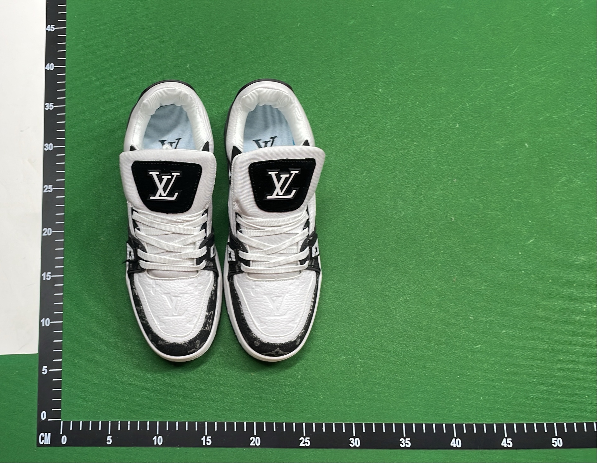 Louis Vuitton LV Trainer Sneakers White Black Monogram