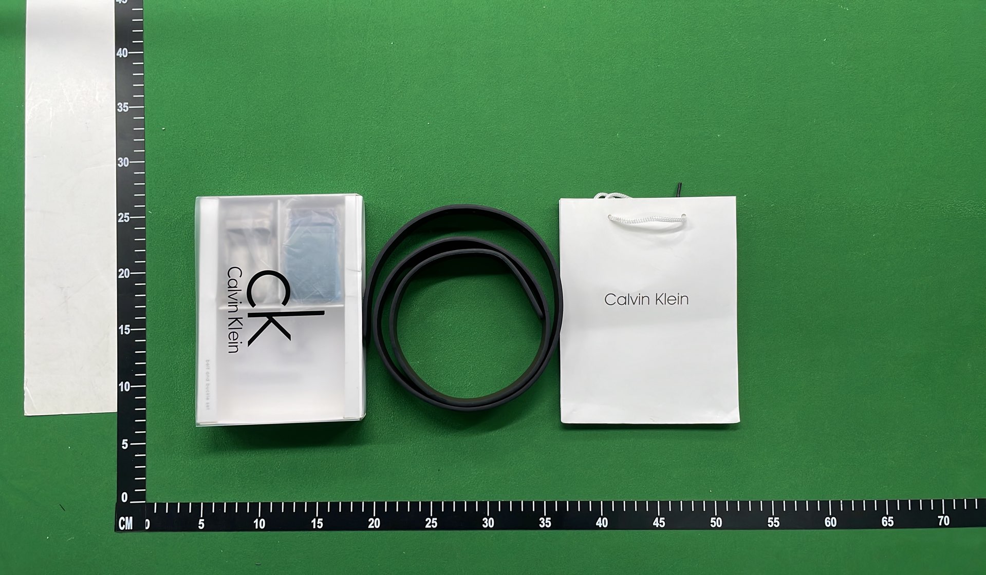 Calvin Klein Men's Belt with Silver Buckle