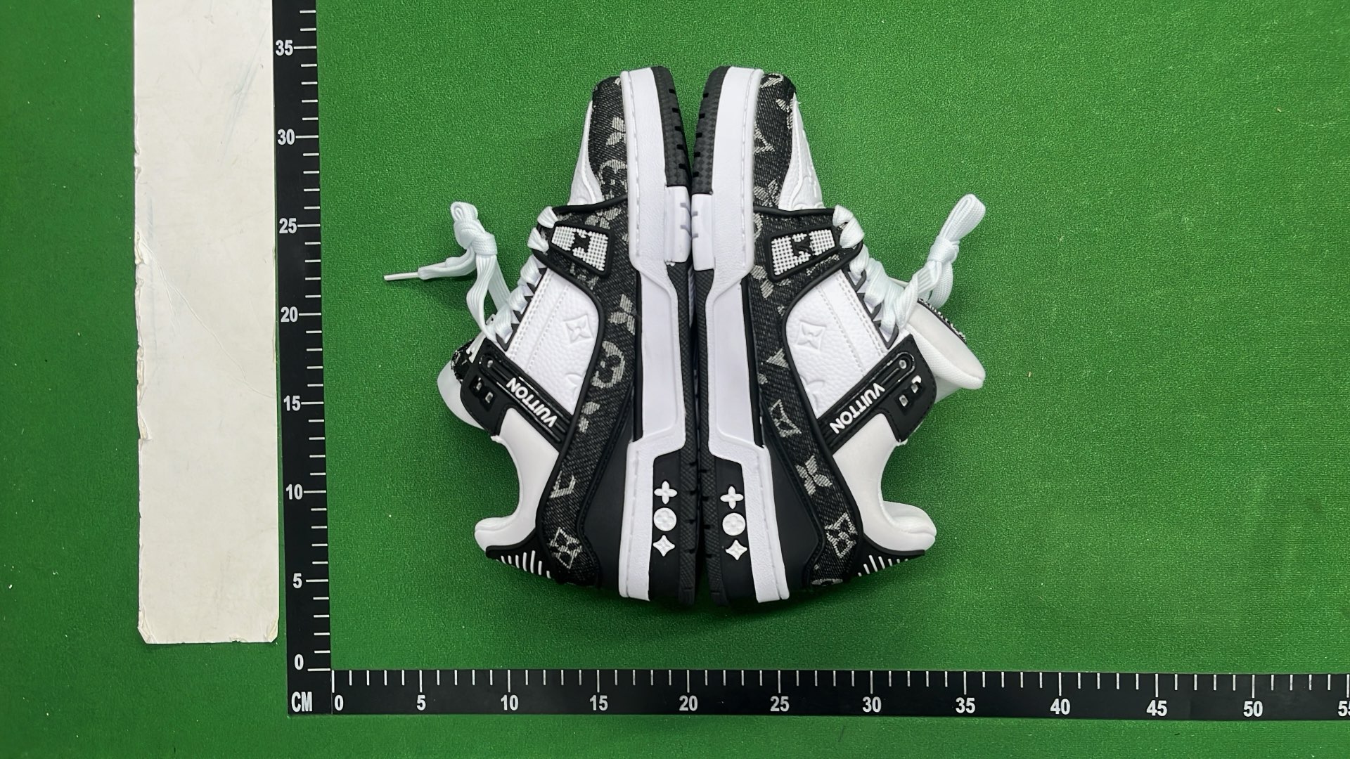 Louis Vuitton Trainer Sneakers Black White Monogram