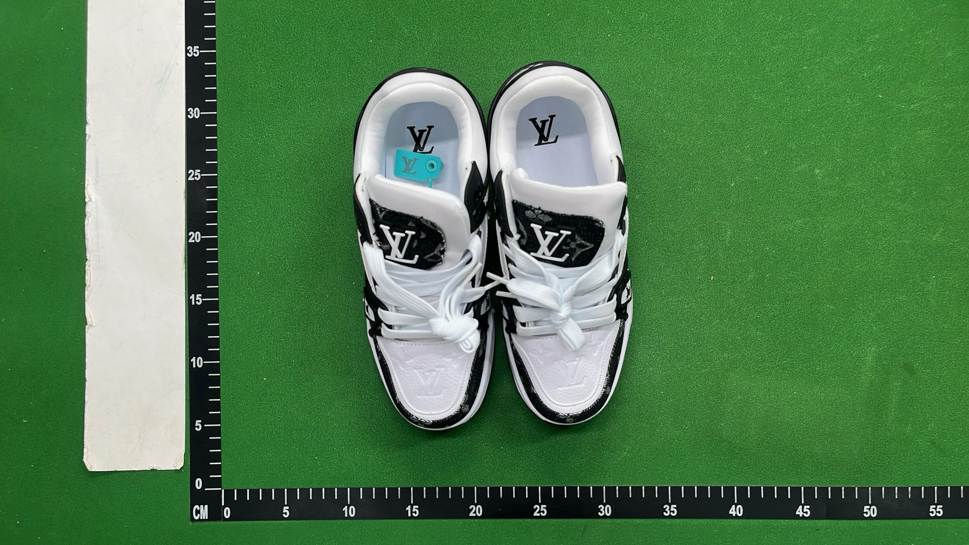 Louis Vuitton Trainer Sneakers Black White Monogram