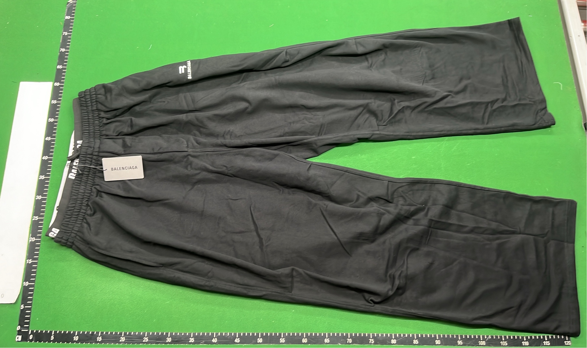 Balenciaga Black Logo-Print Drawstring Pants