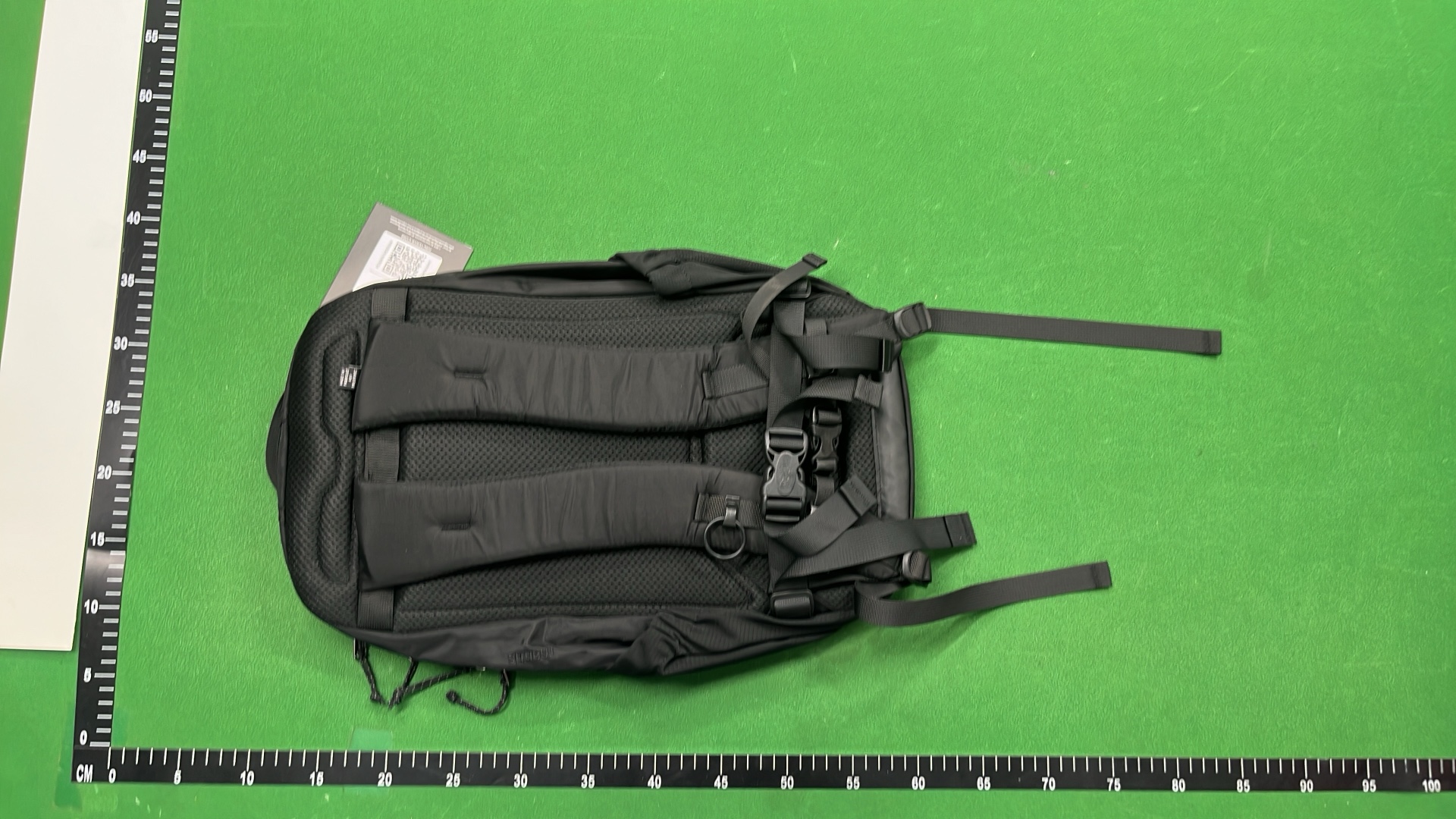 Arc'teryx Black Backpack with Yellow Logo