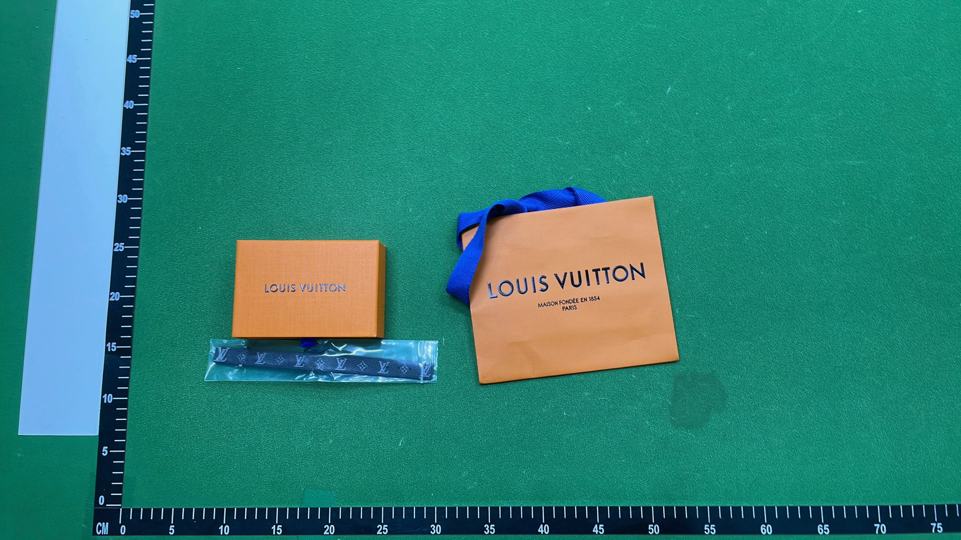 LV Monogram Leather Bracelet for Men and Women