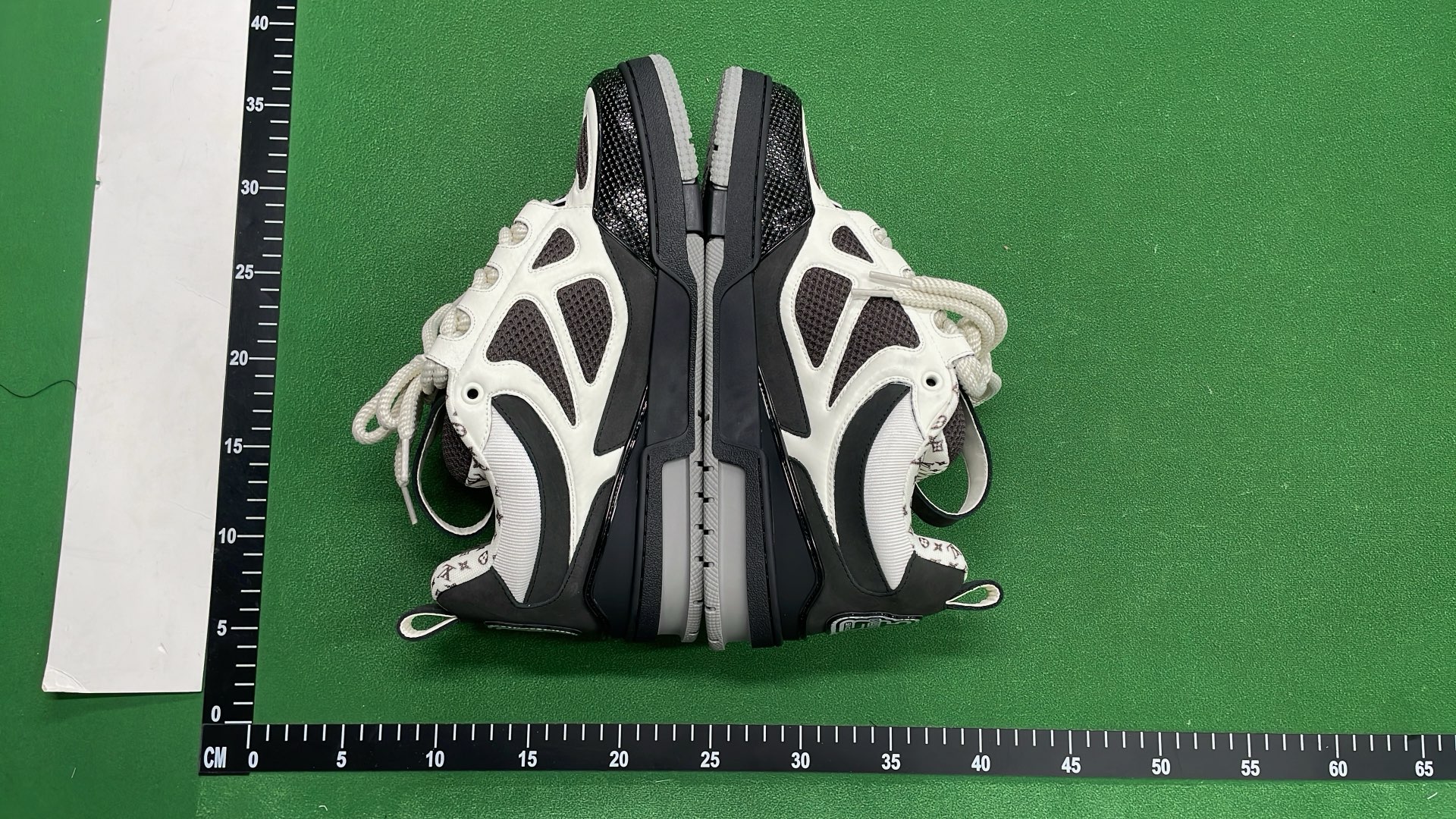 LV Trainer Sneakers Beige White Mesh Design