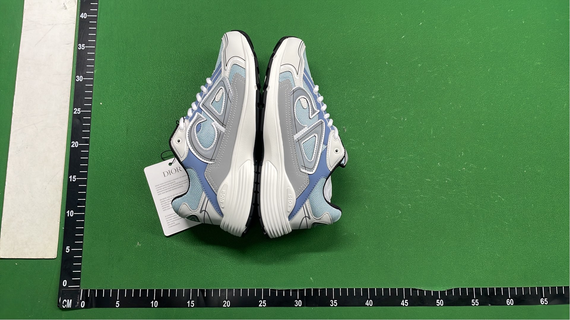Dior CD Sneakers White Blue Gray Men's Fashion Shoes