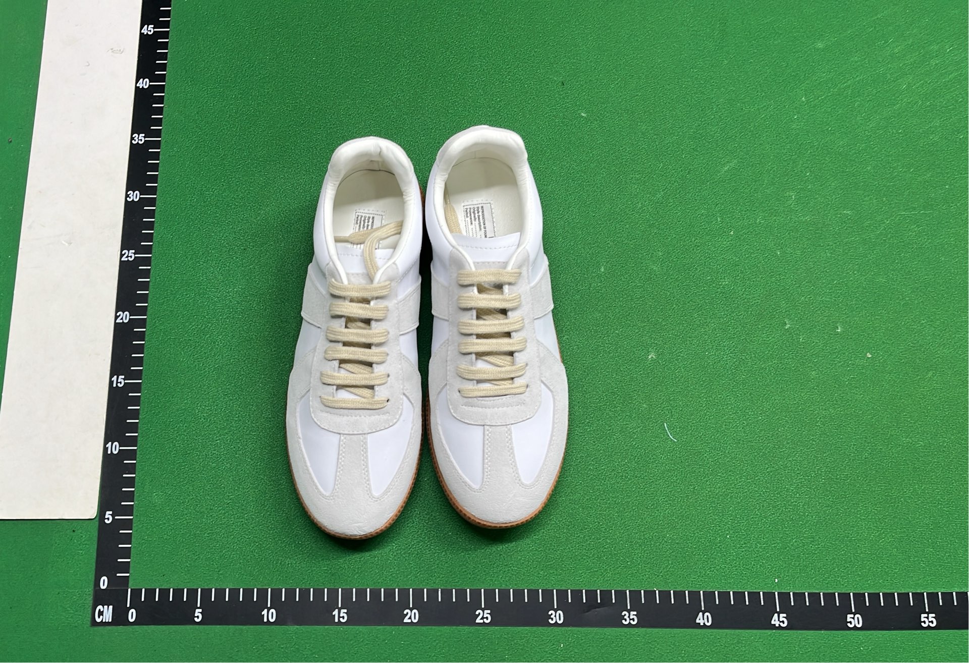 HD White and Grey Sneakers with Gum Sole