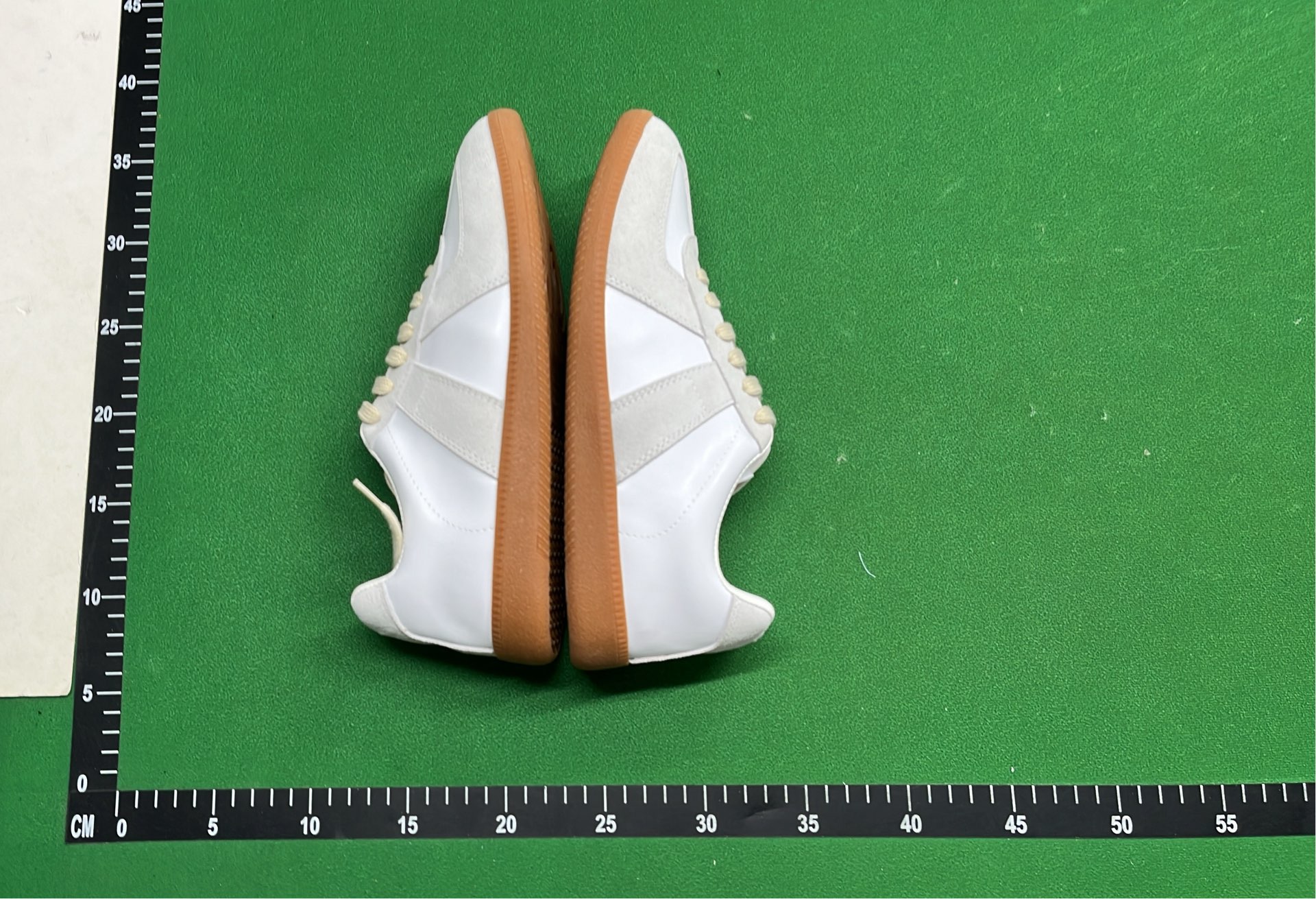 HD White and Grey Sneakers with Gum Sole