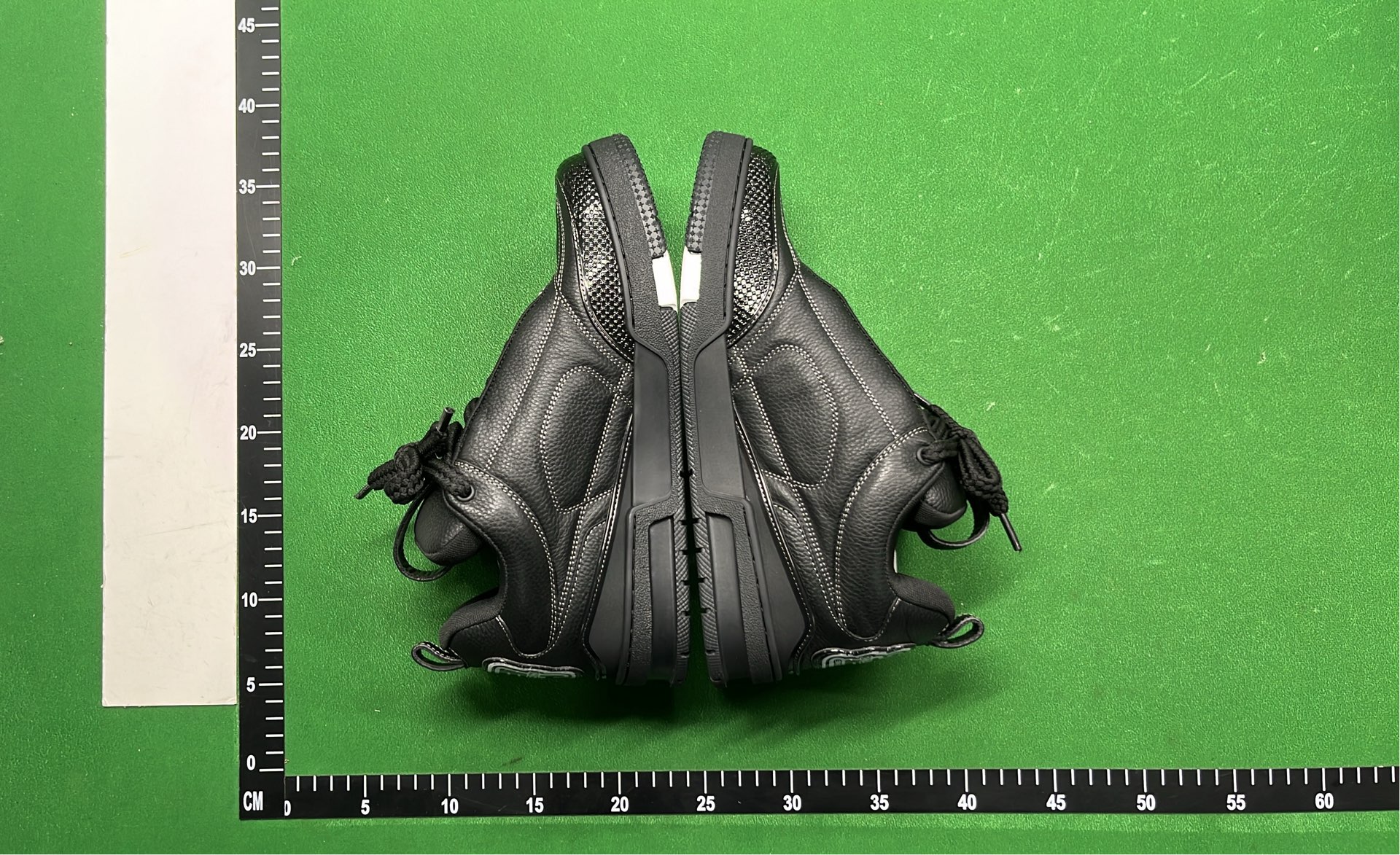 Y-3 Black Leather Sneakers with Signature Logo Design
