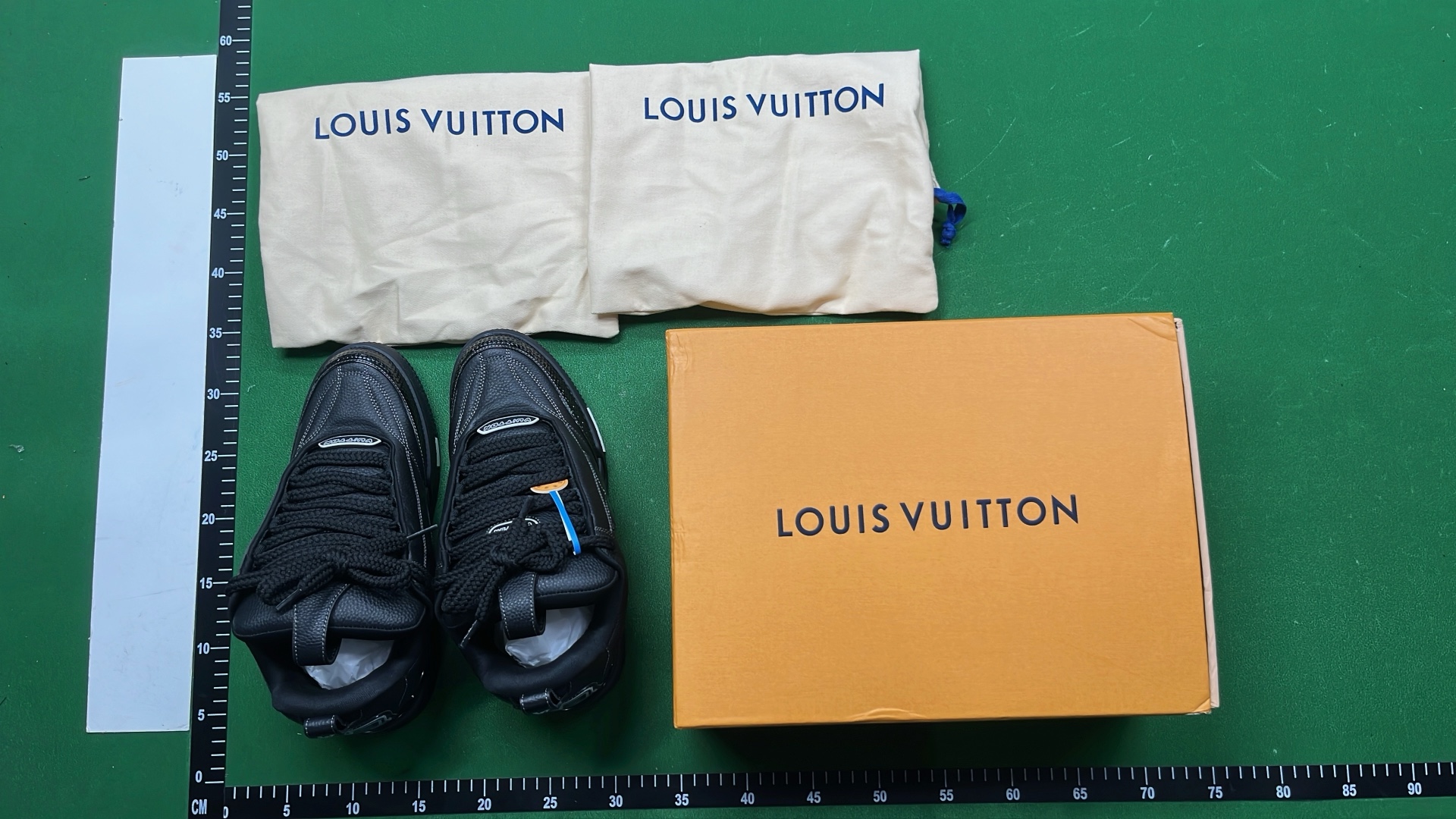 Y-3 Black Leather Sneakers with Signature Logo Design