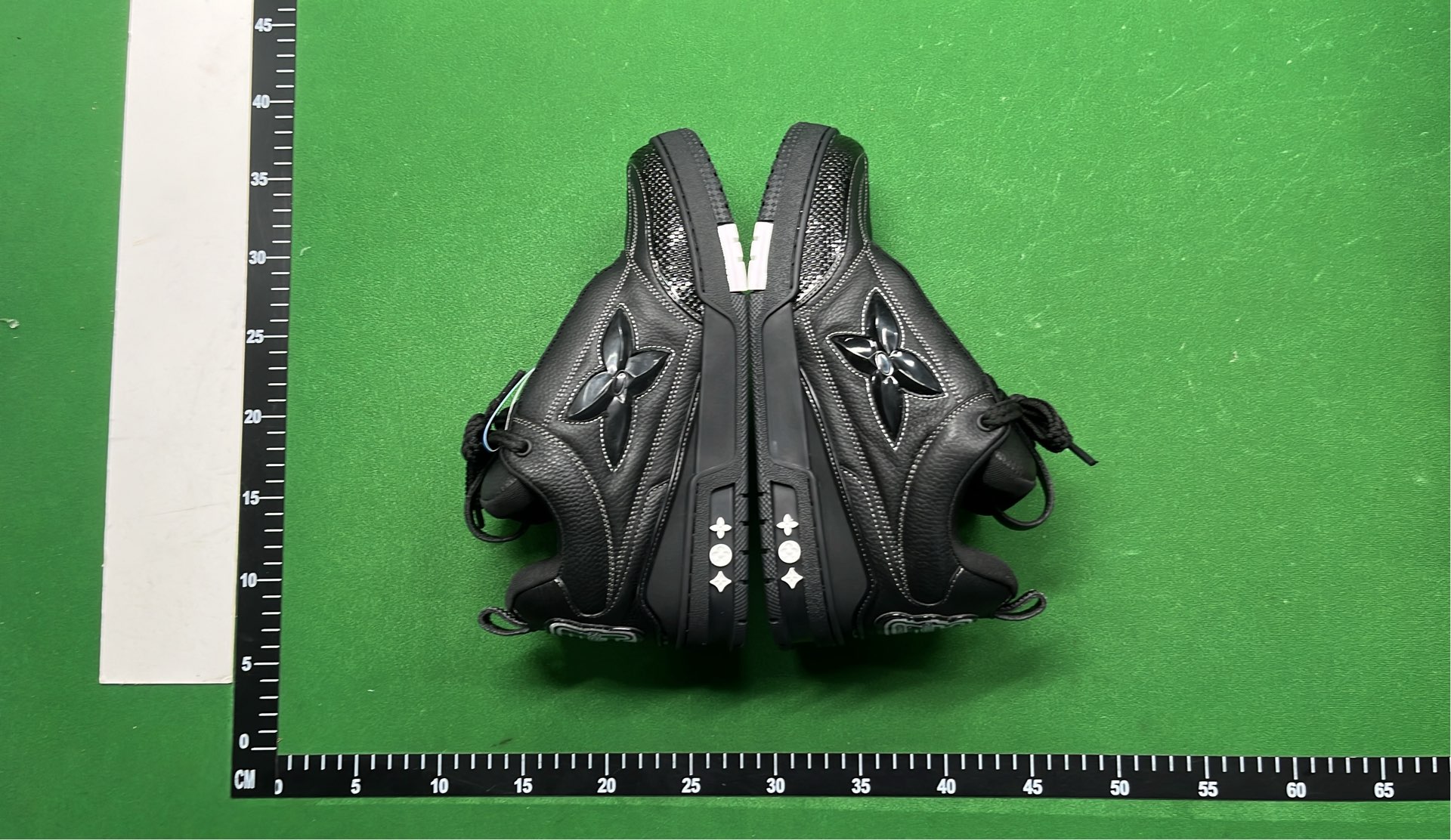 Y-3 Black Leather Sneakers with Signature Logo Design