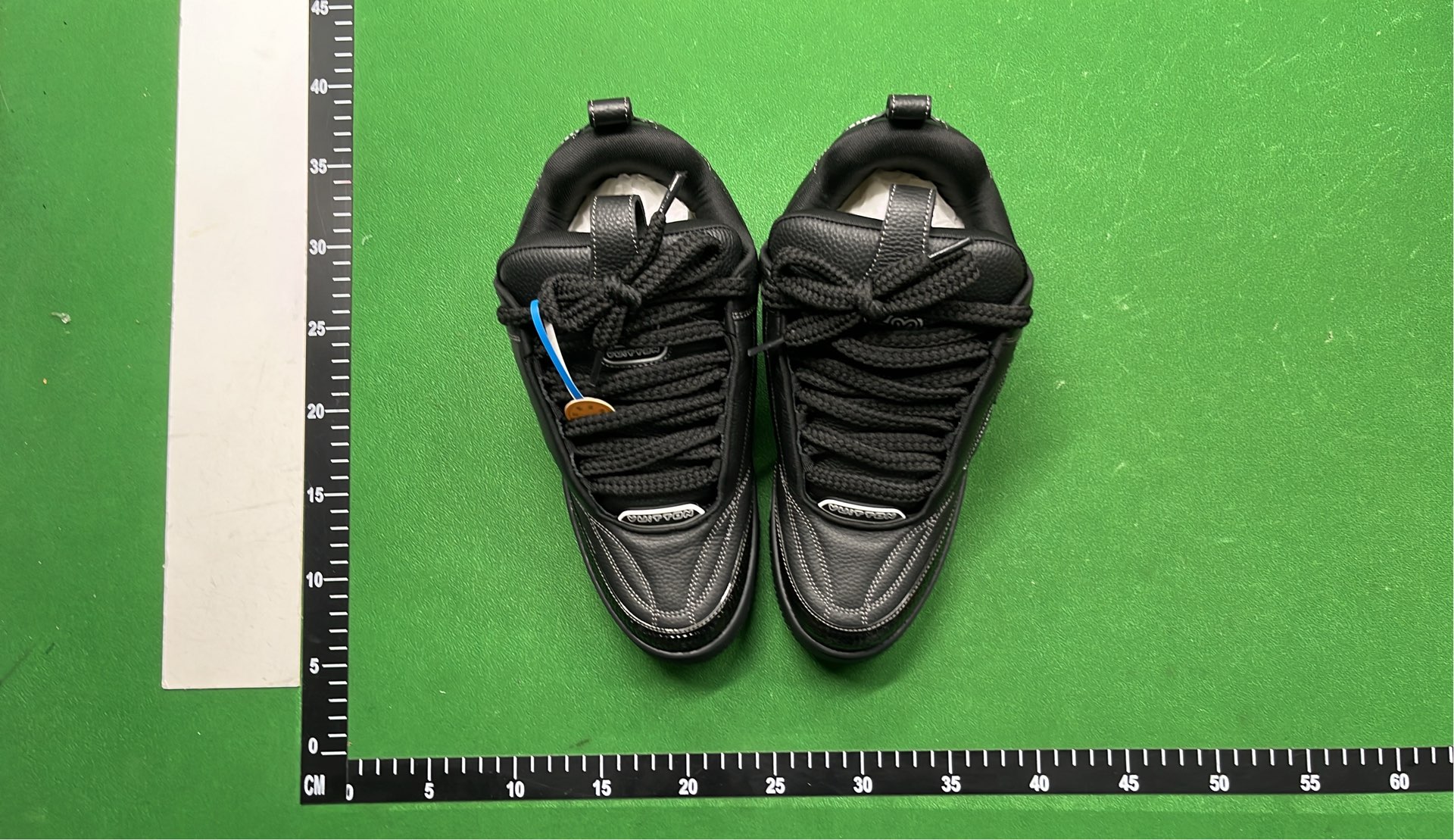 Y-3 Black Leather Sneakers with Signature Logo Design