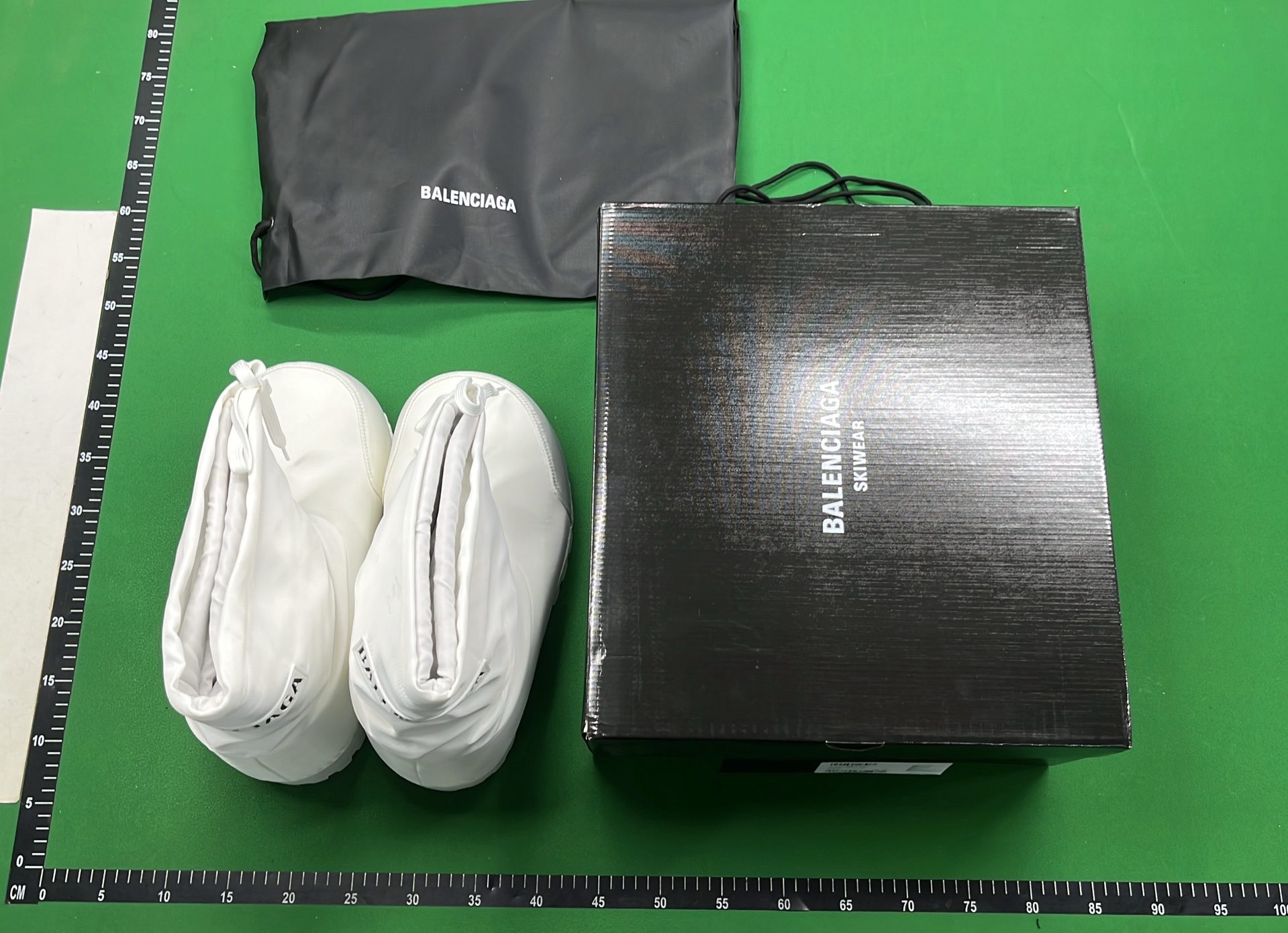 Balenciaga Black Nylon Snow Boots with Logo Patch
