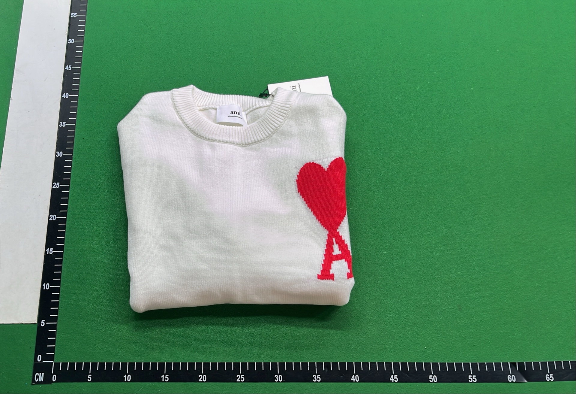 Ami Paris Heart A Logo Knit Sweater