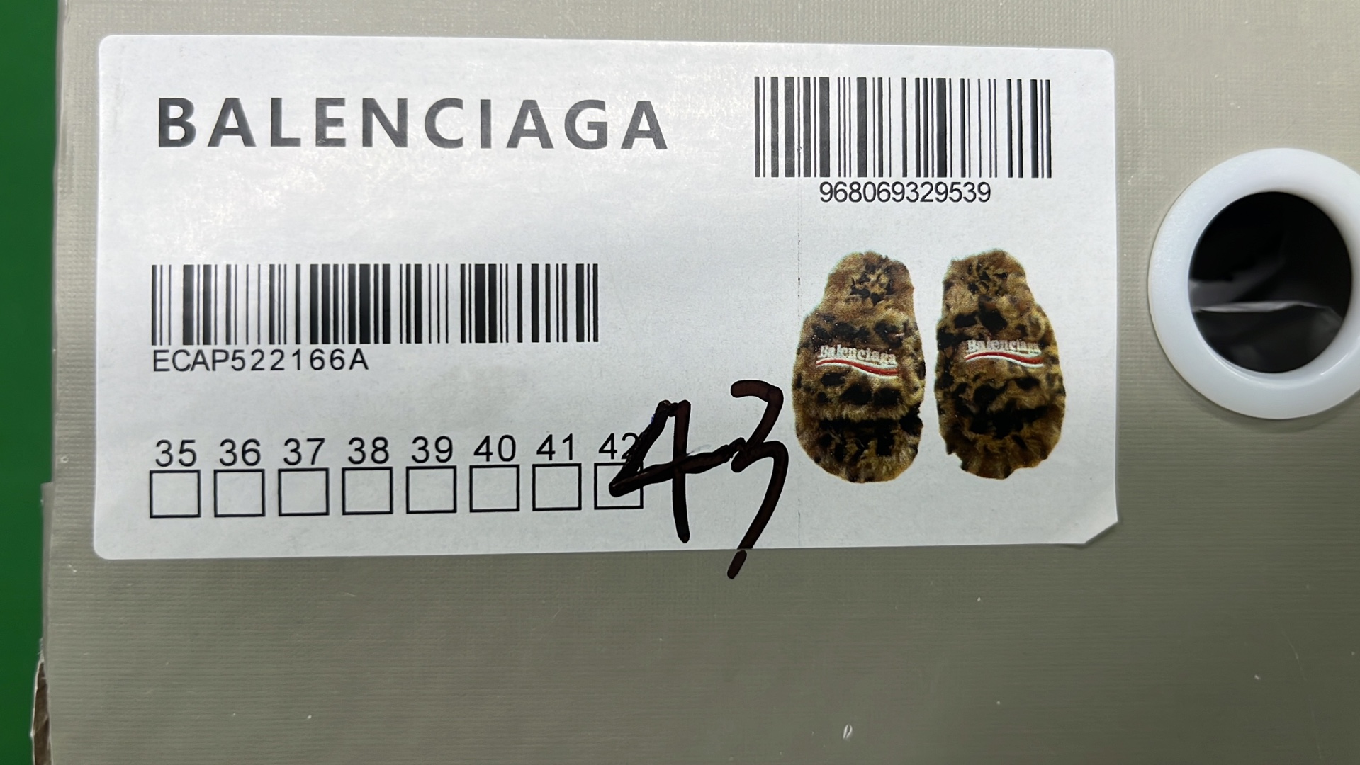 Balenciaga Black Fuzzy Slides with Logo Band