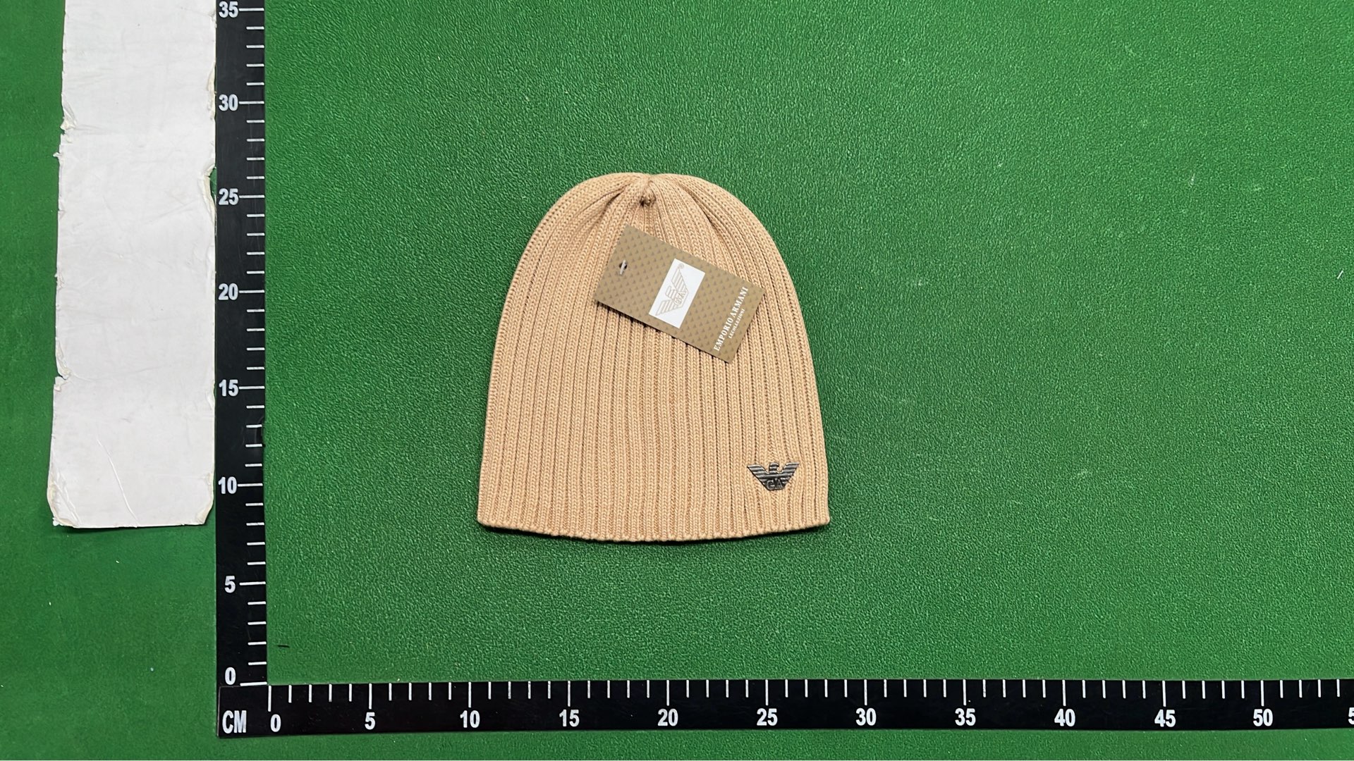 Gray Ribbed Knit Beanie with GA Logo