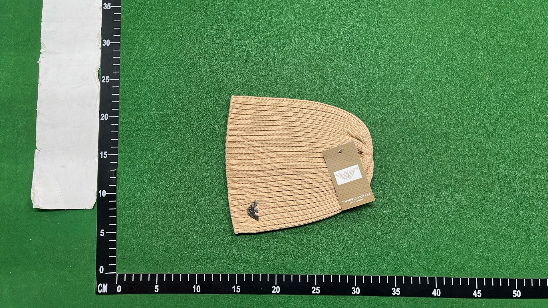 Gray Ribbed Knit Beanie with GA Logo