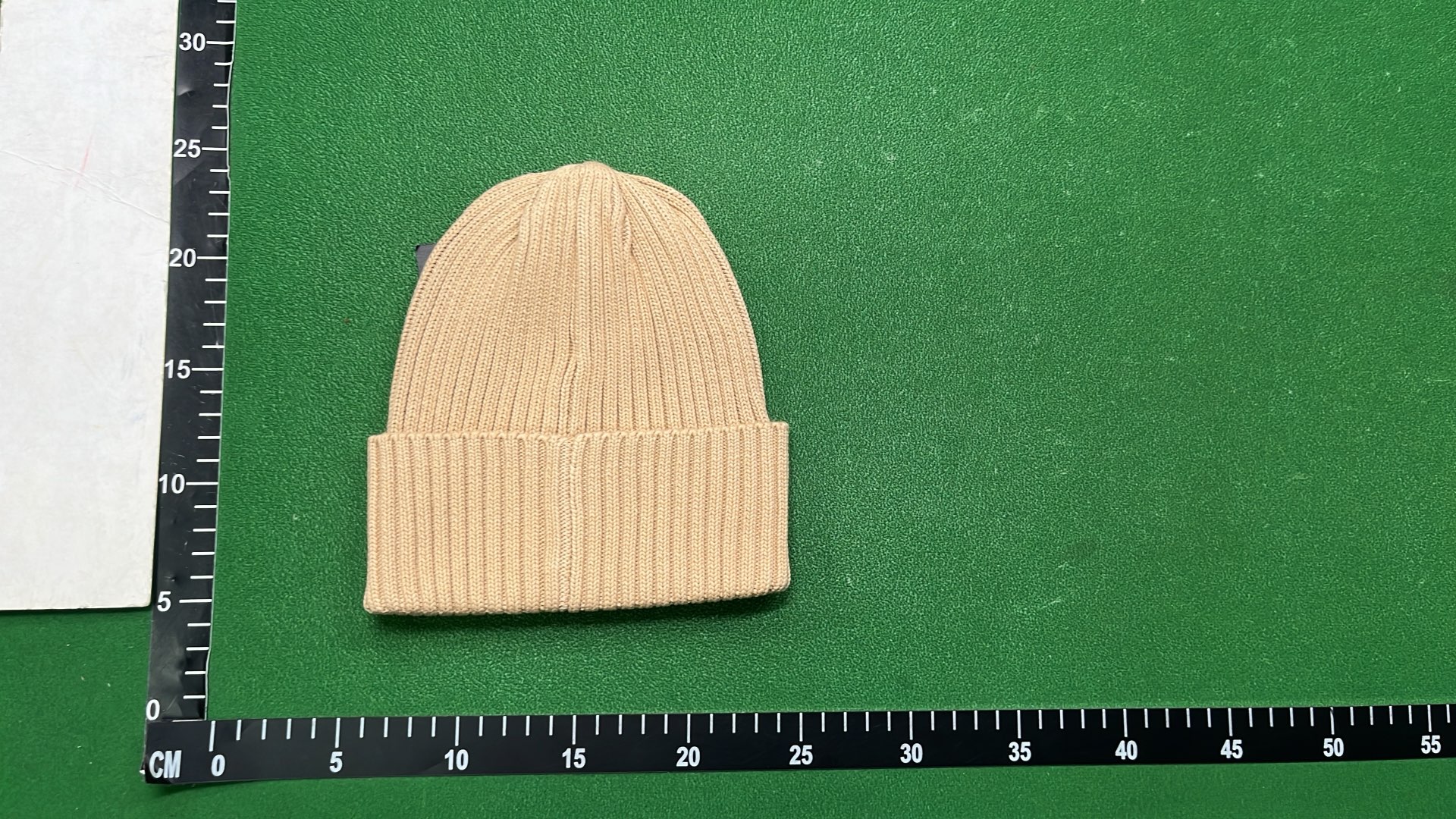 Stone Island Black Ribbed Beanie Hat with Logo Patch