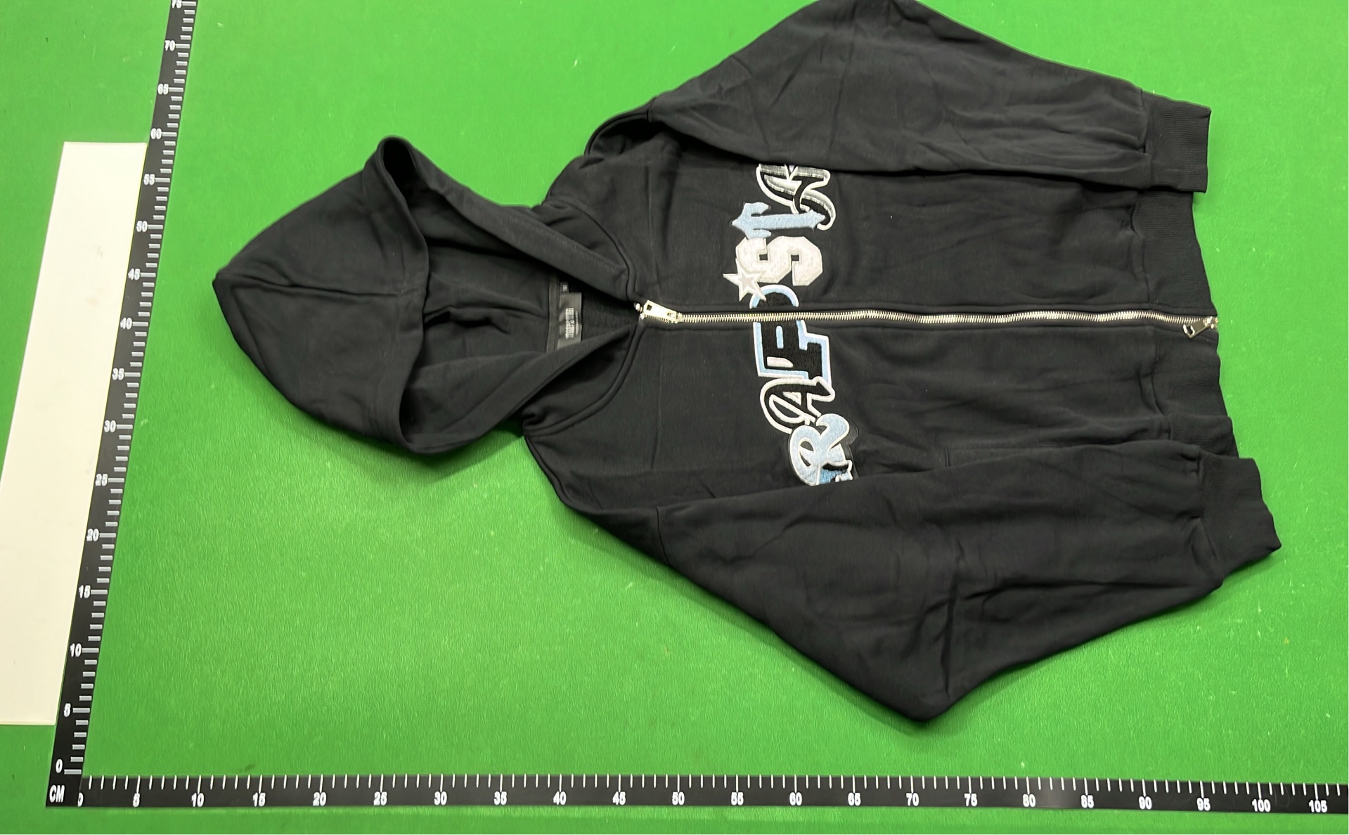 Black Zip-Up Hoodie and Jogger Set
