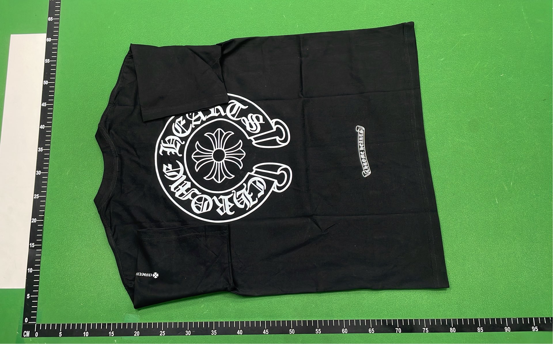 Chrome Hearts T-Shirt with Floral and Cross Design