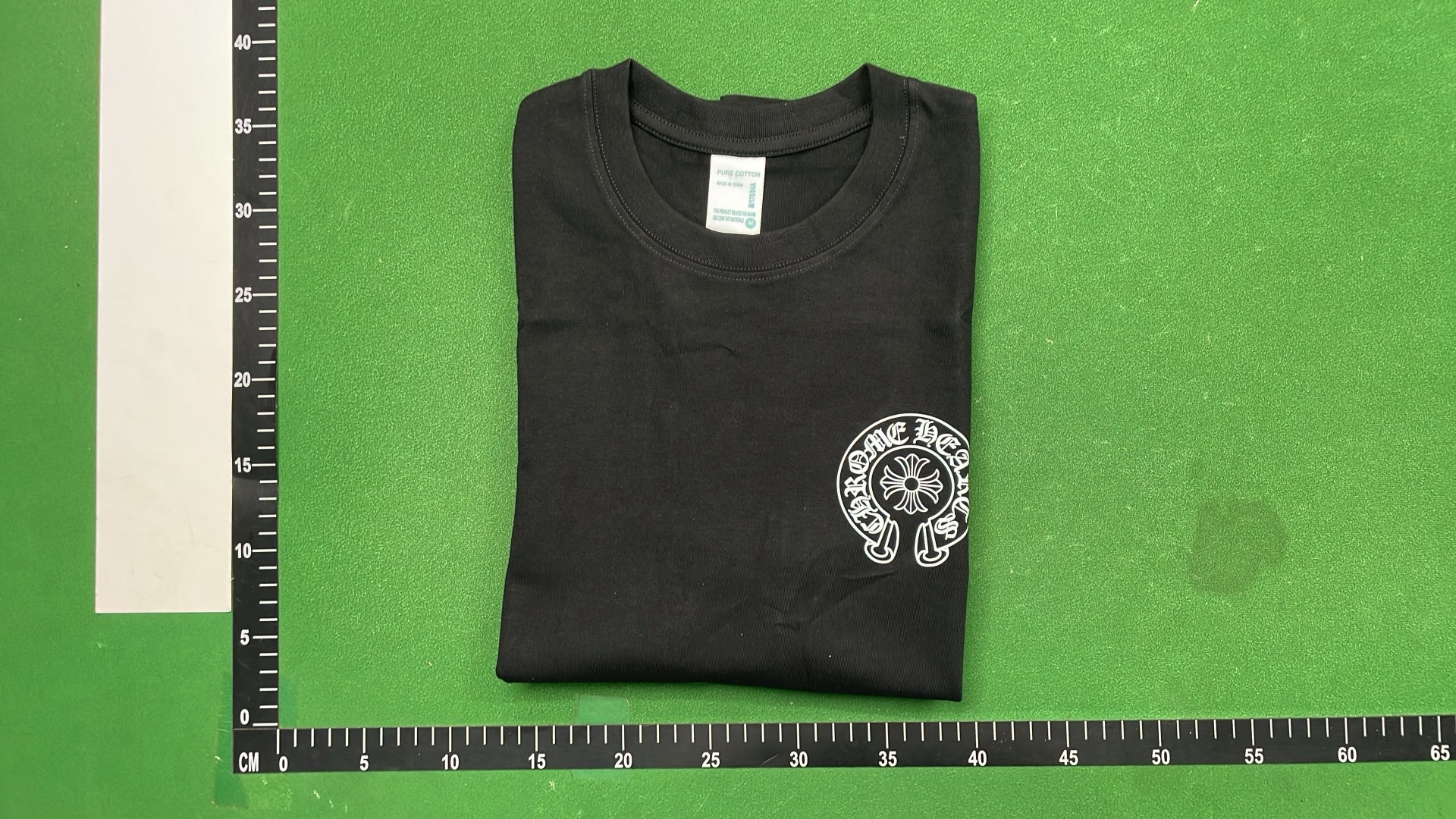 Chrome Hearts T-Shirt with Floral and Cross Design