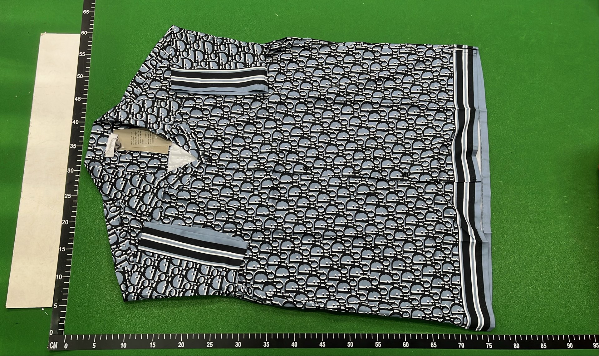 Dior Blue Floral Print Shirt and Shorts Set