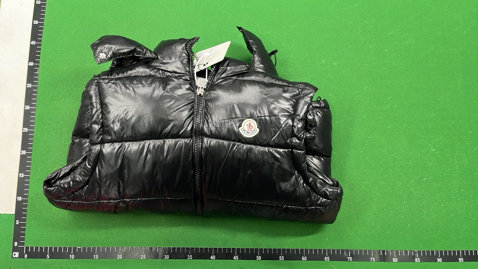 Moncler Black Puffer Vest with Hood