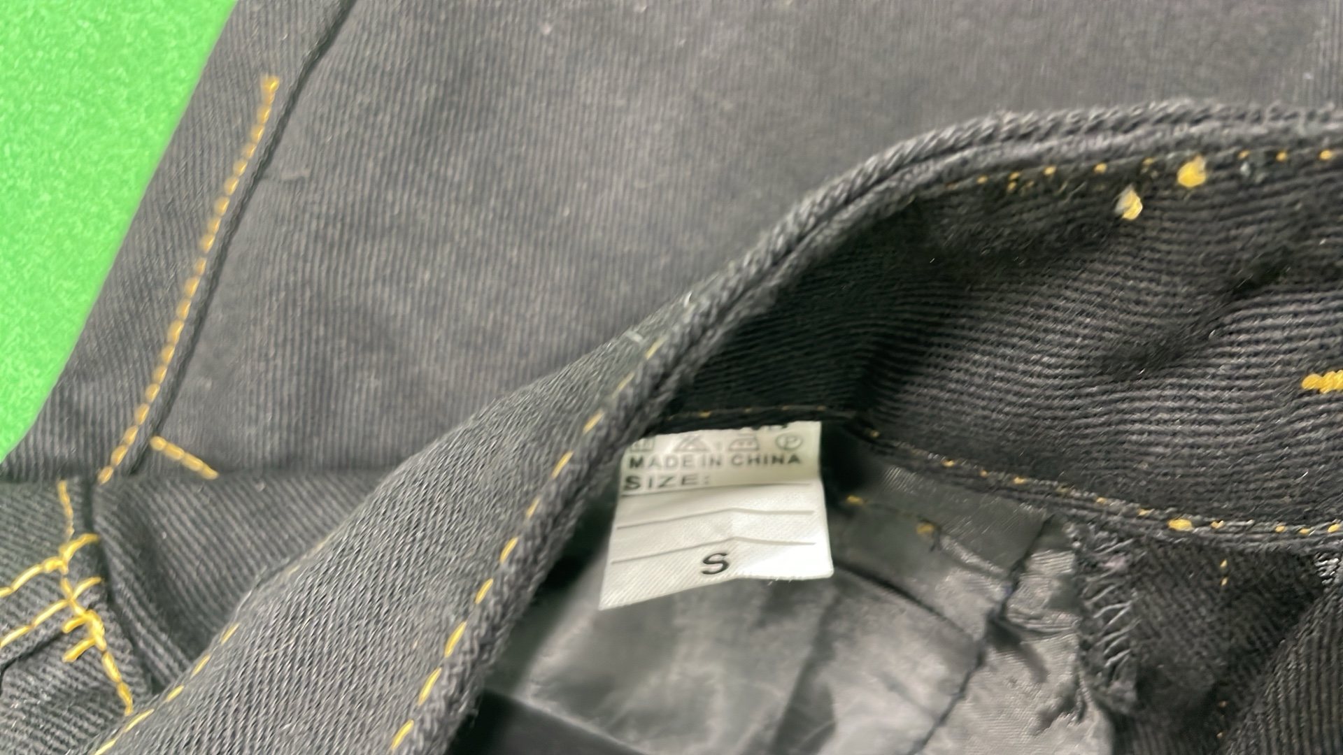 UNIQLO Denim Pants with Unique Artistic Designs