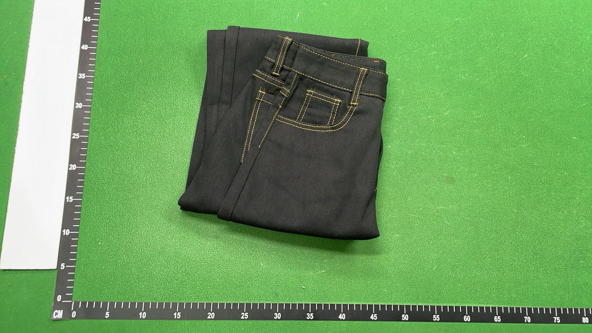 UNIQLO Denim Pants with Unique Artistic Designs