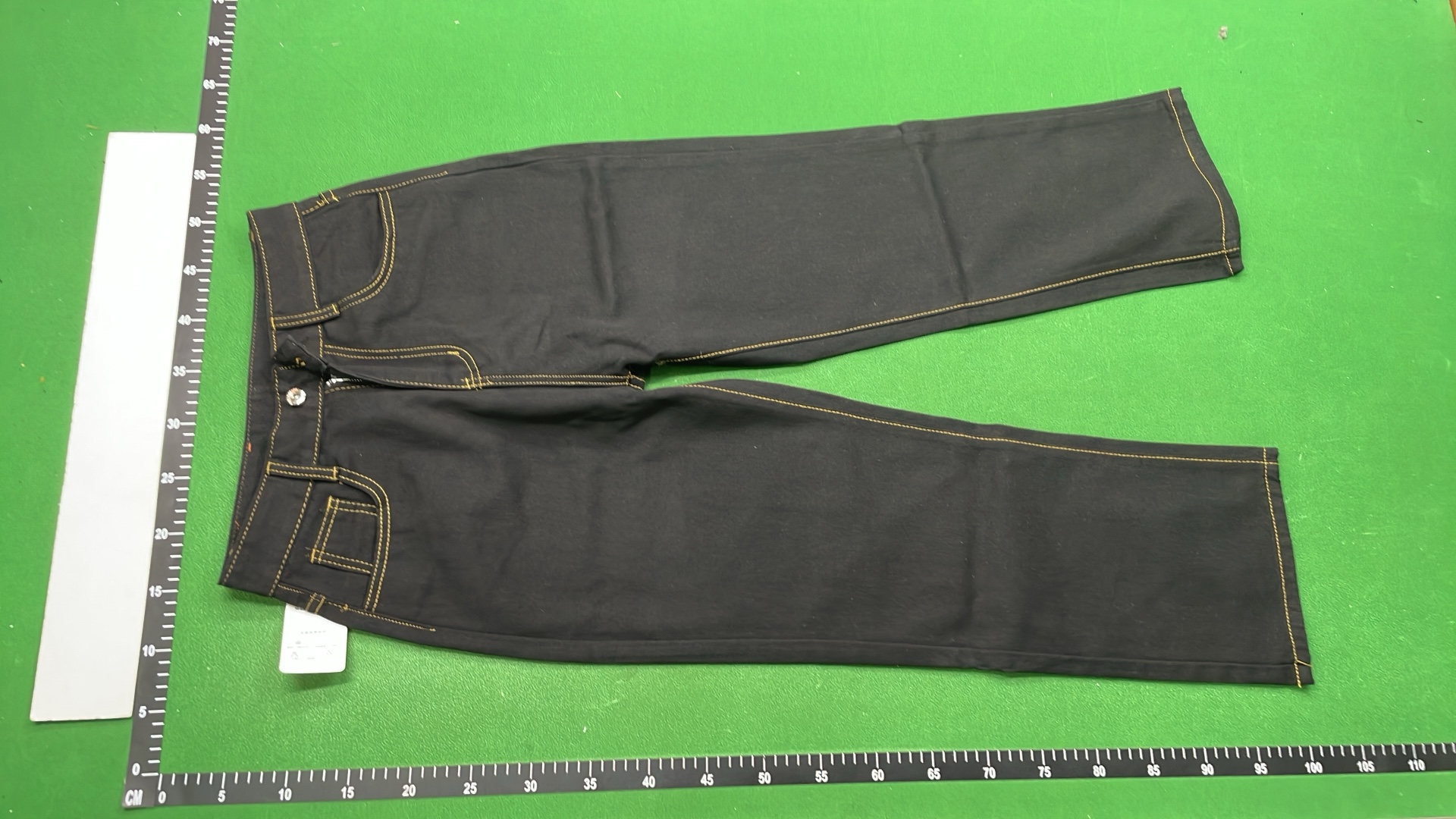 UNIQLO Denim Pants with Unique Artistic Designs