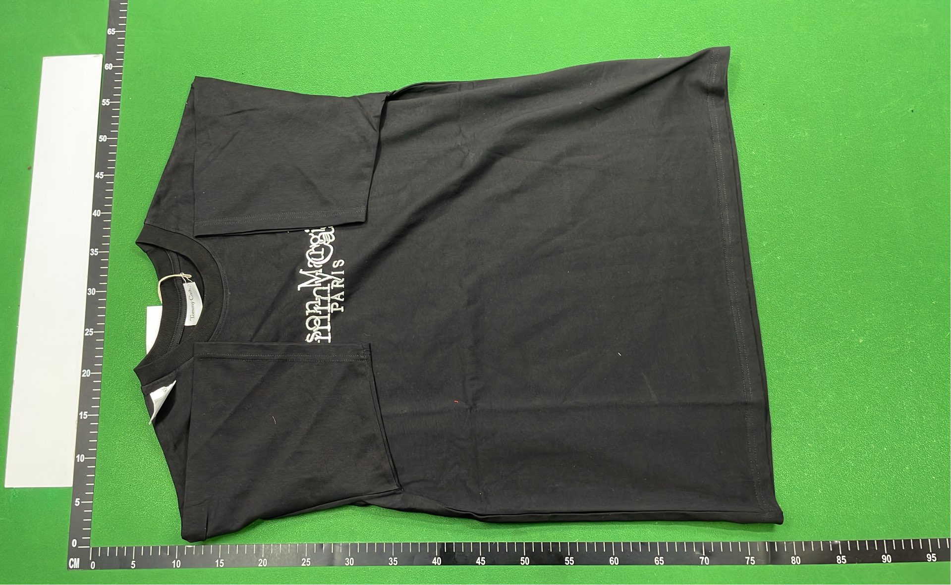 Maison Margiela Six MM6 Black T-Shirt with Sign Language Print