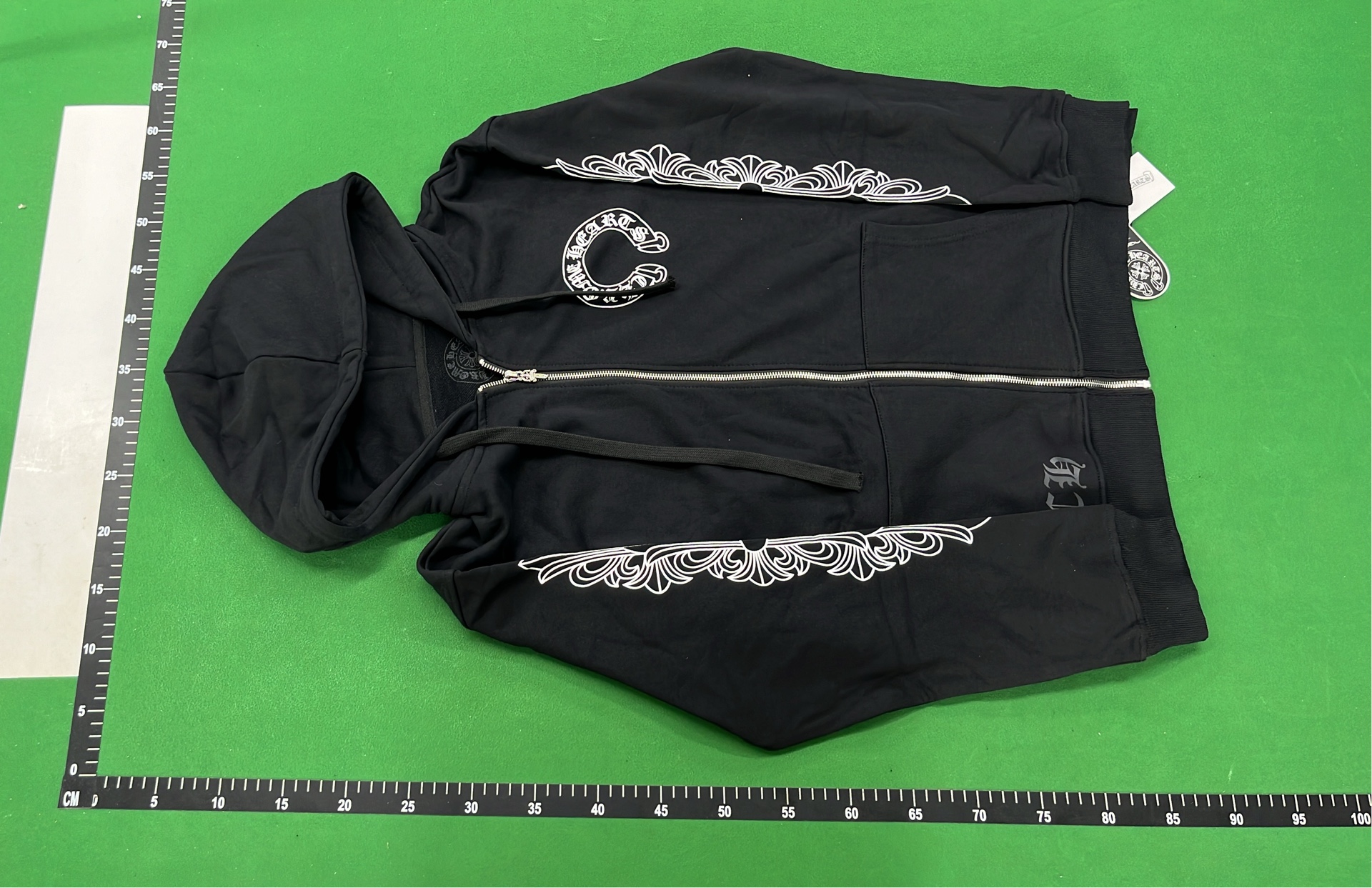 Chrome Hearts Zip Hoodie - Classic Logo Design