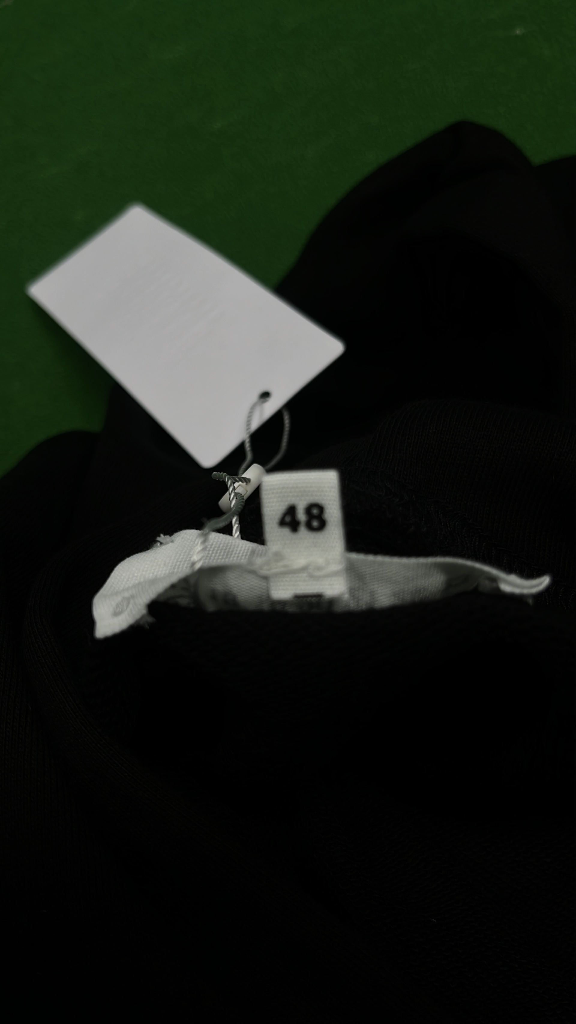 Black Hoodie with Number Pattern Design