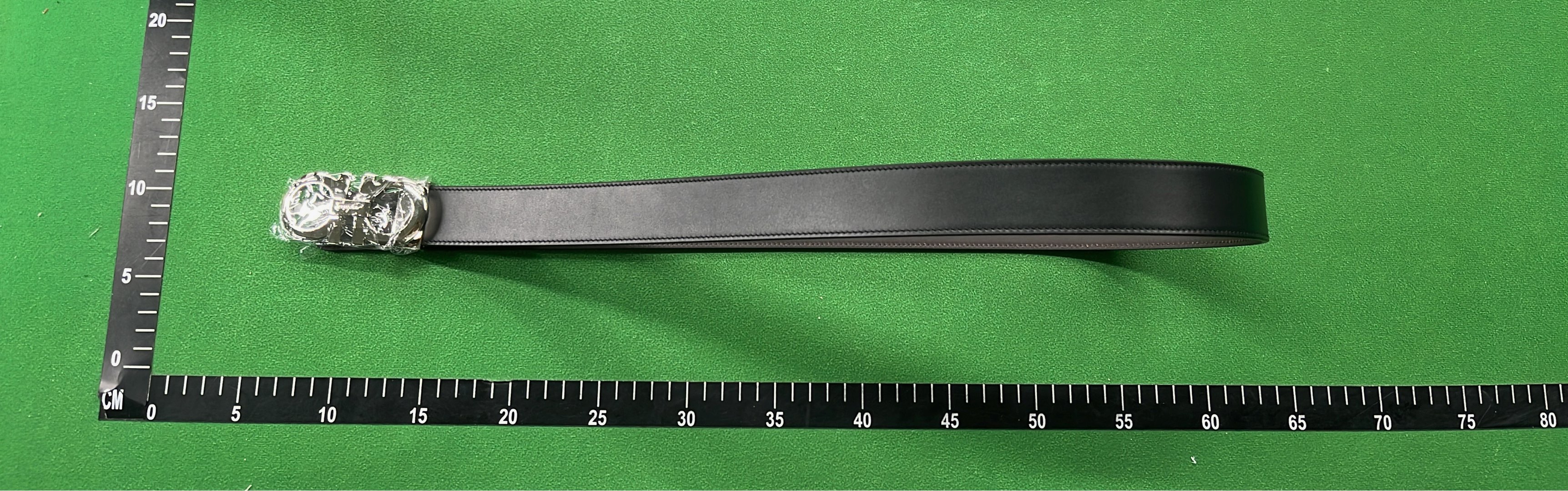 Salvatore Ferragamo Gancini Belt with Gold Silver Buckle